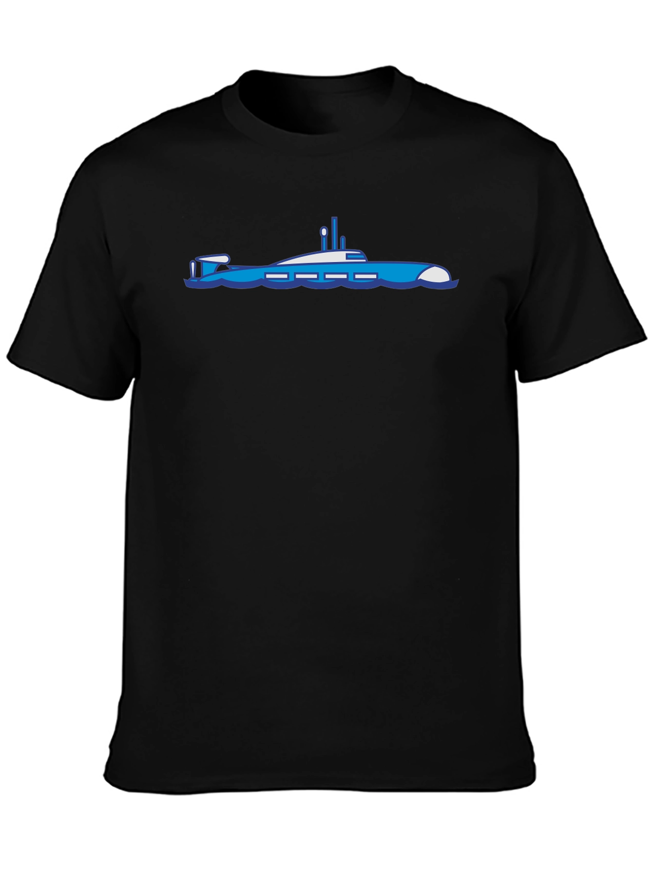 Submarine Graphic T-Shirt - Bold Black Cotton Tee