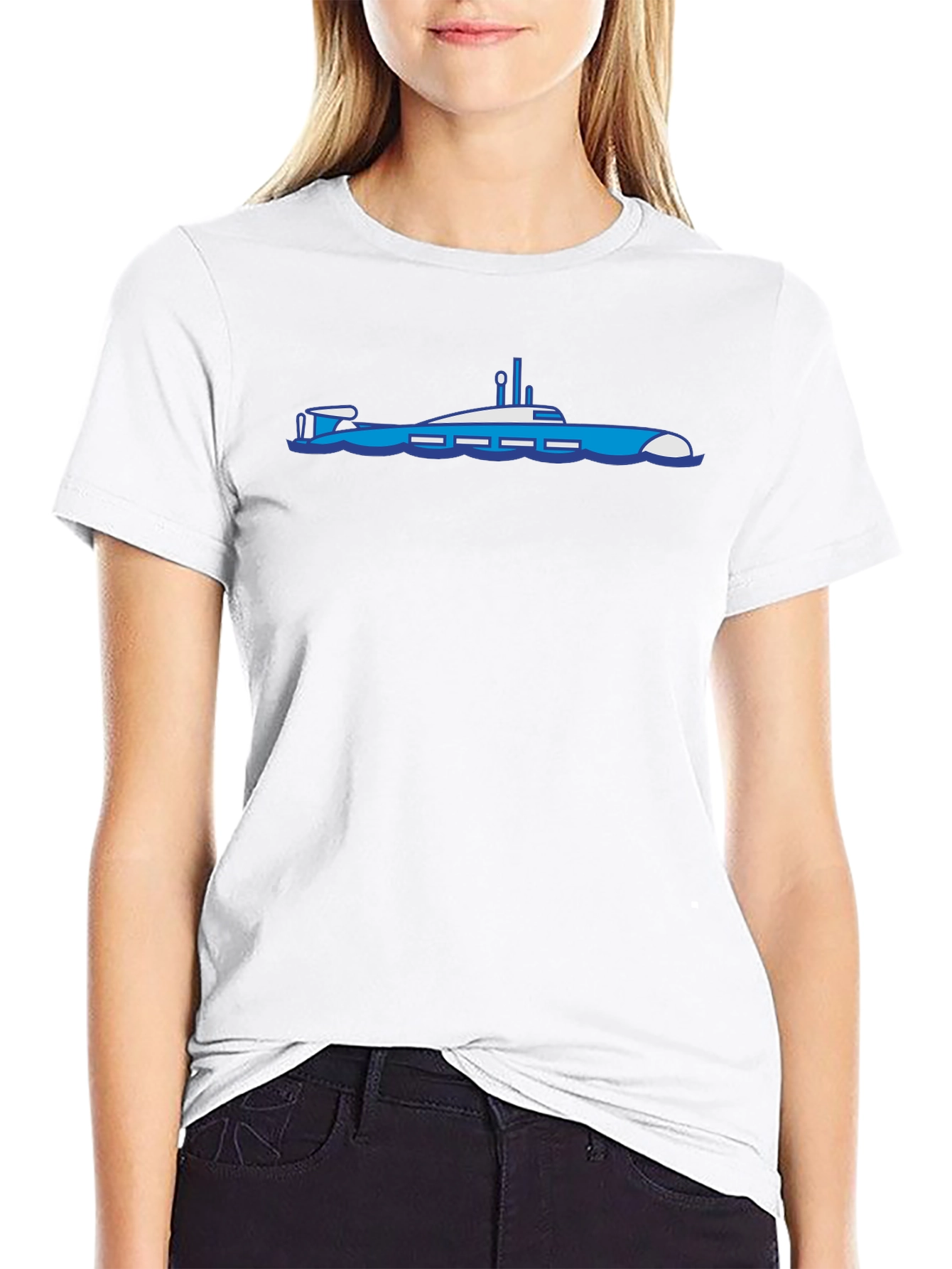 Submarine Graphic T-Shirt - Bold Black Cotton Tee