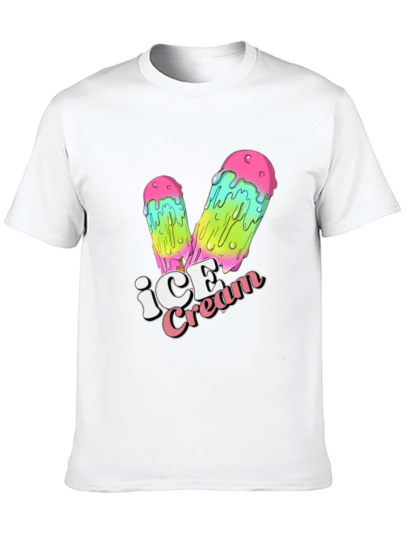 Ice Cream Graphic T-Shirt - Funky Design