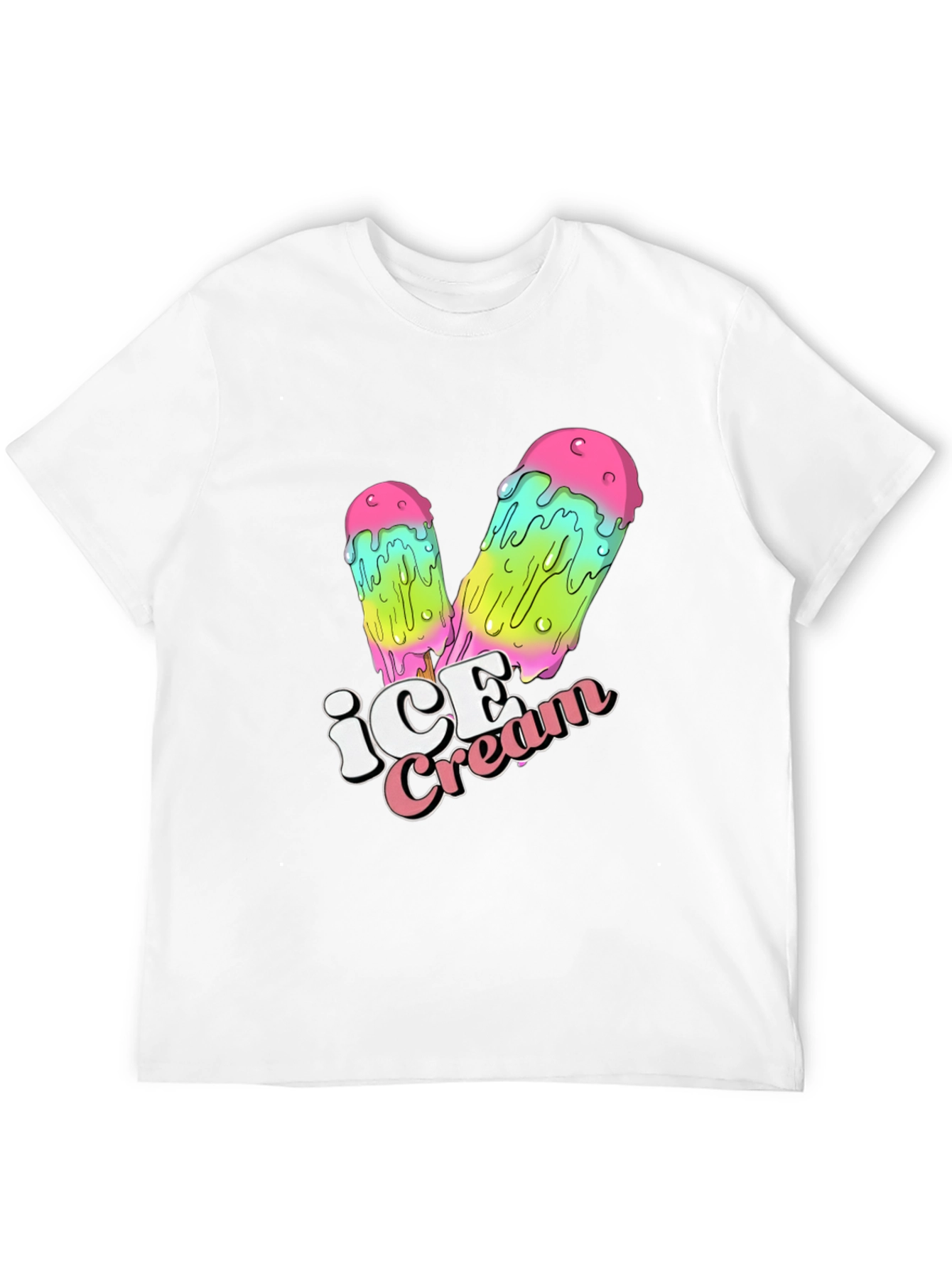 Ice Cream Graphic T-Shirt - Funky Design