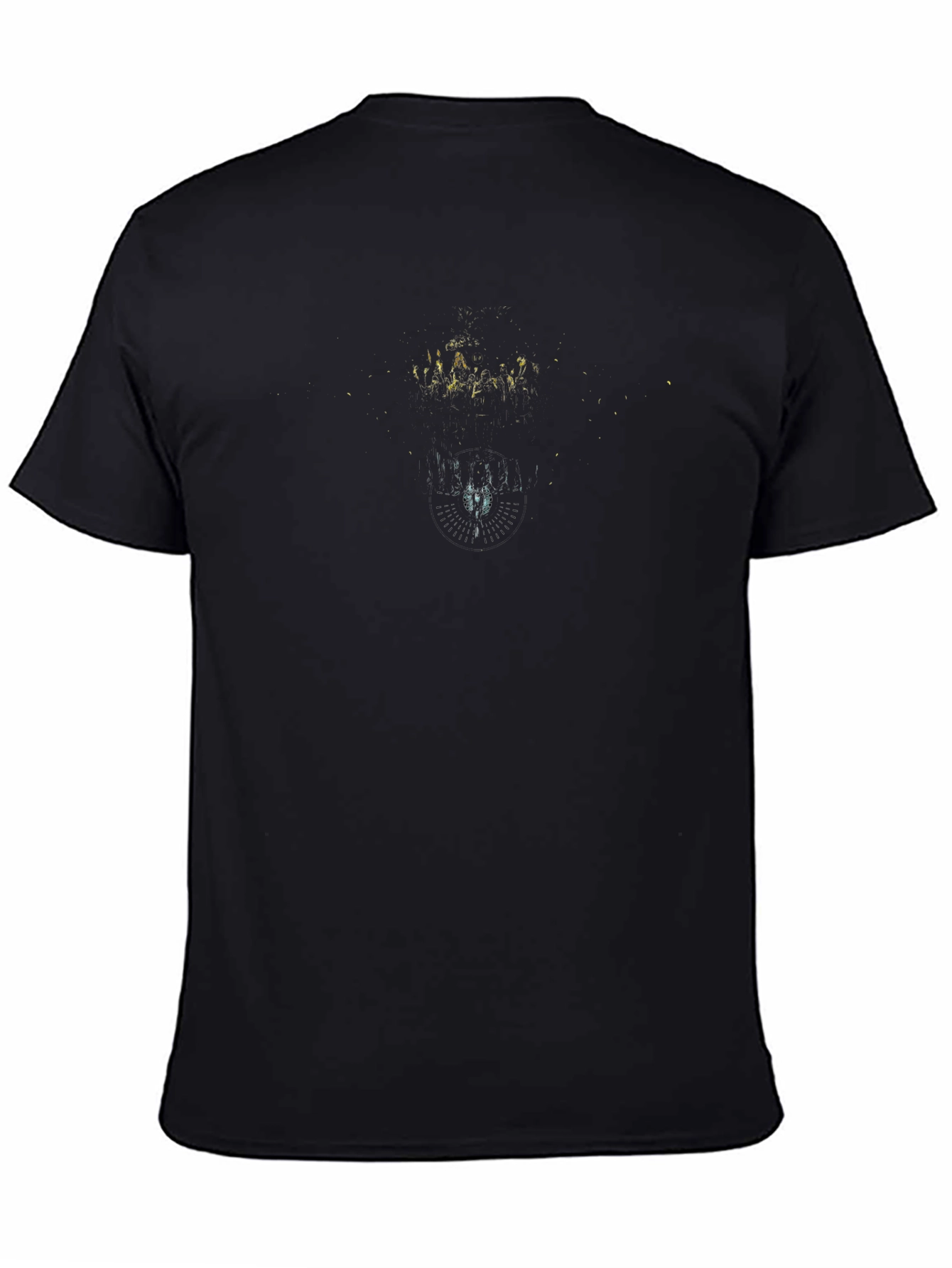 Abstract Graphic Black T-Shirt