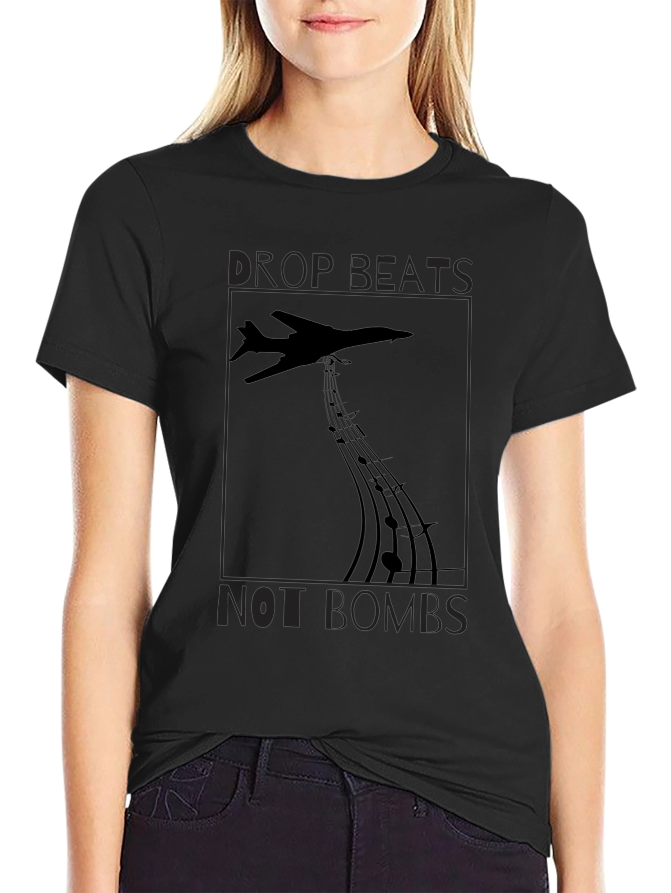Drop Beats Not Bombs Graphic Tee