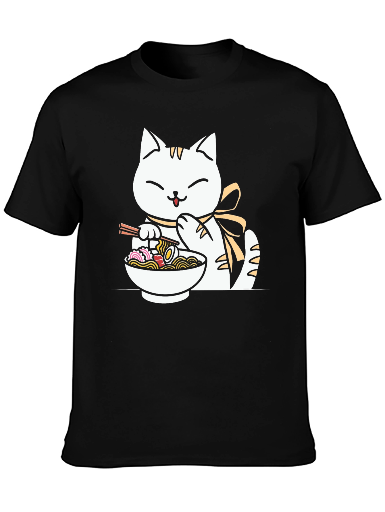 Cat Ramen T-Shirt - Cute Noodle Lover Tee