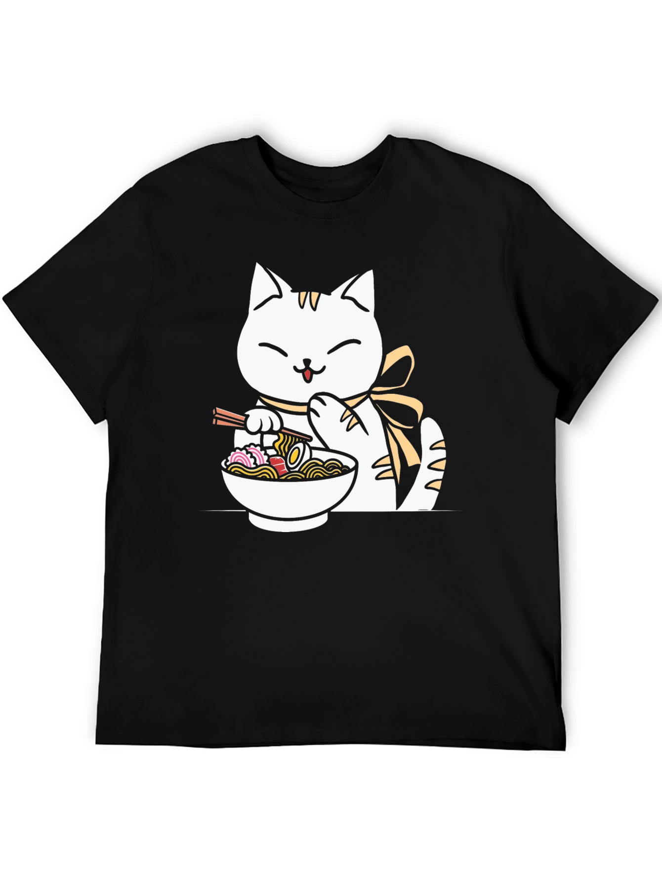 Cat Ramen T-Shirt - Cute Noodle Lover Tee