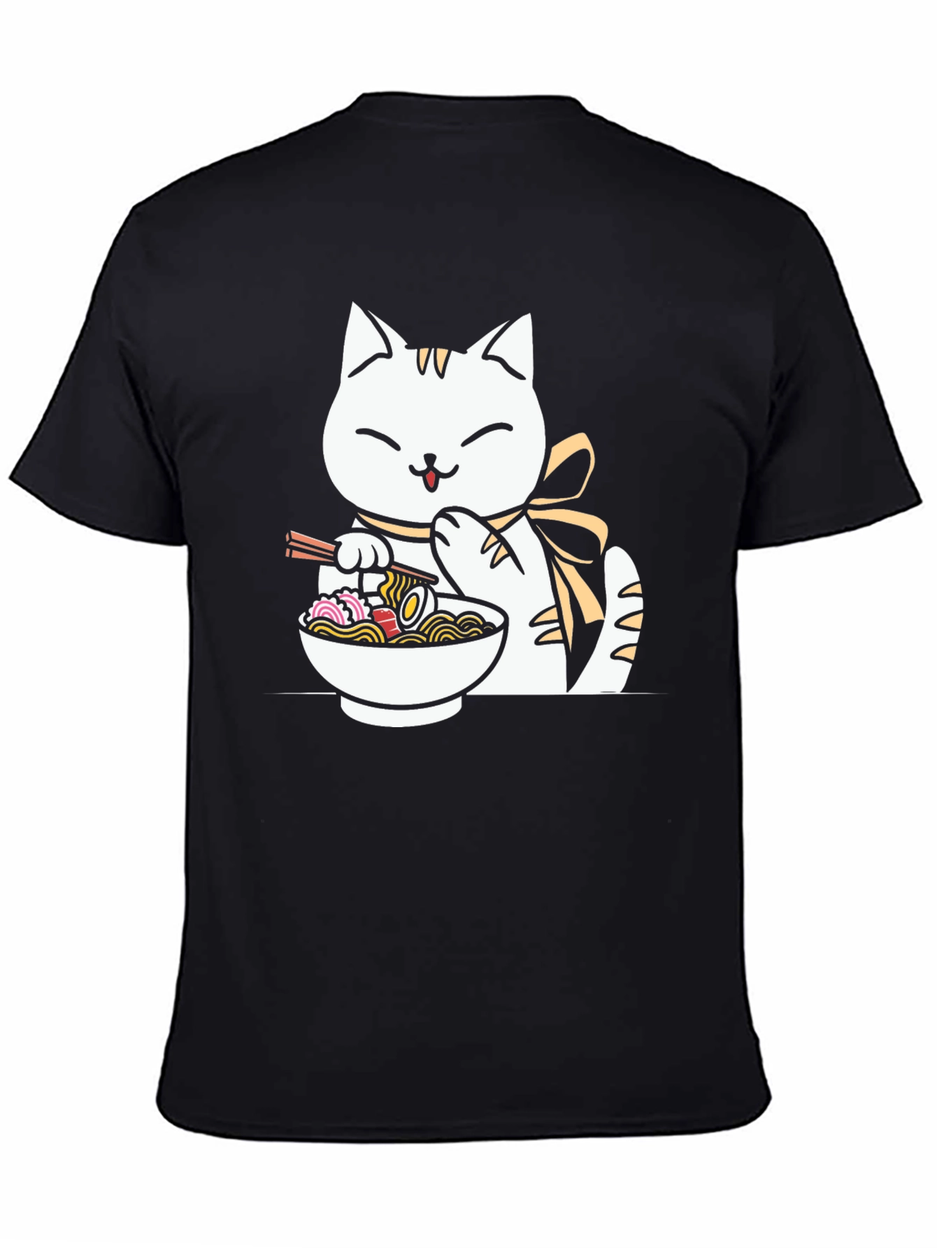 Cat Ramen T-Shirt - Cute Noodle Lover Tee