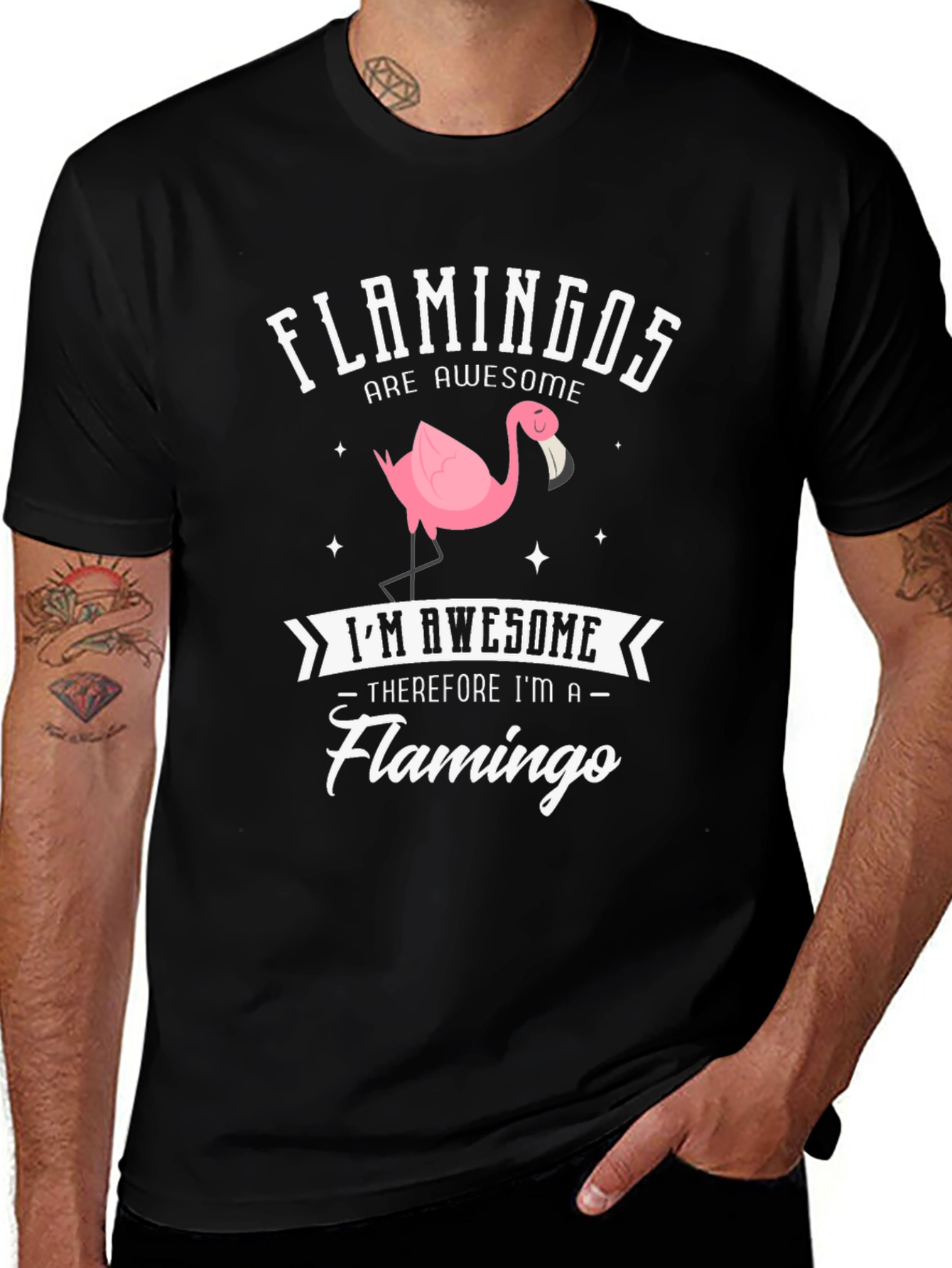 Funny Flamingo T-Shirt - Flamingos Are Awesome!