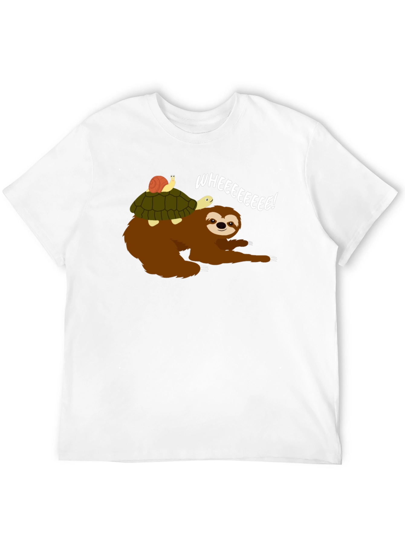Sloth Riding Turtle Graphic Tee
