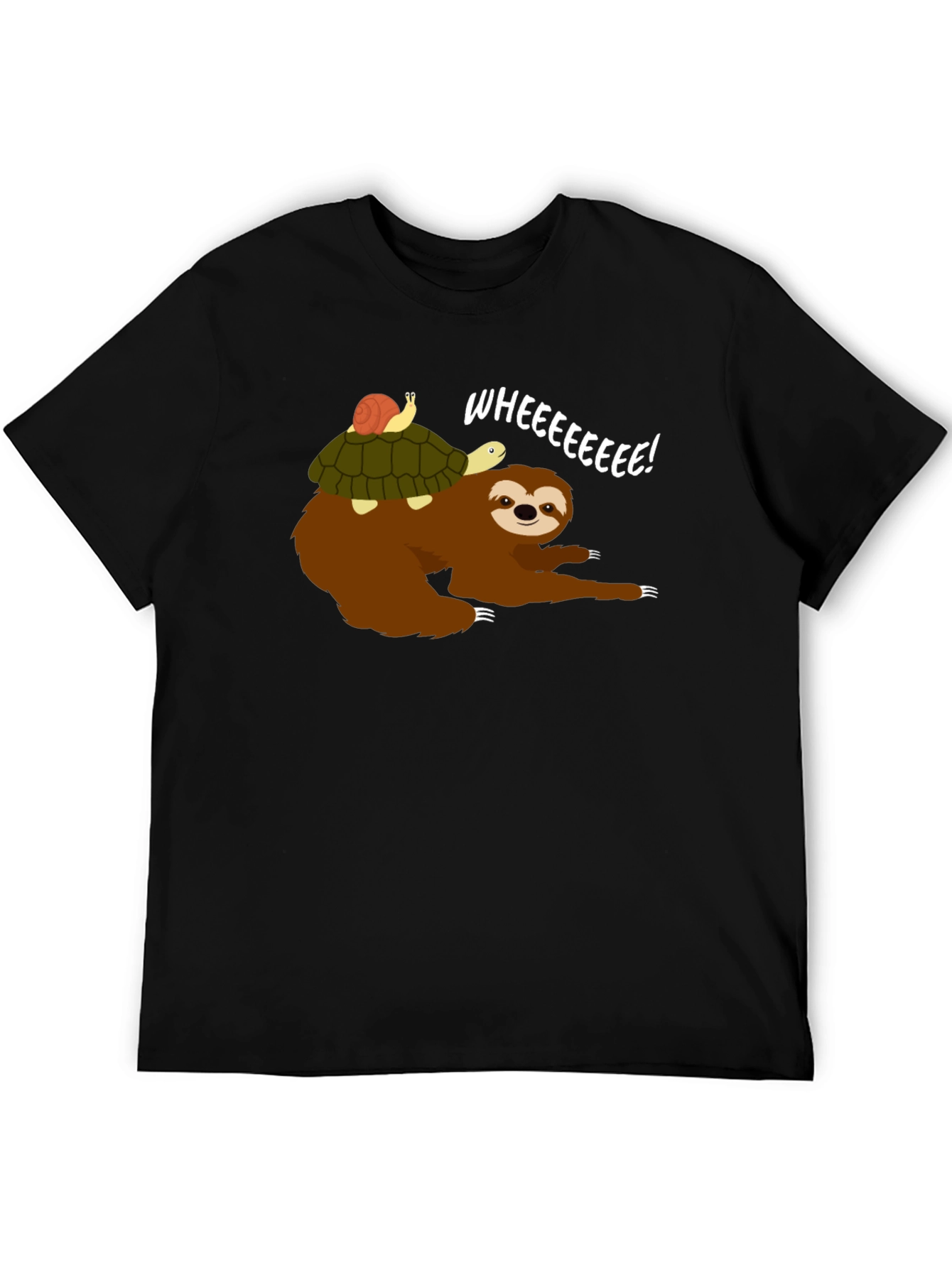 Sloth Riding Turtle Graphic Tee