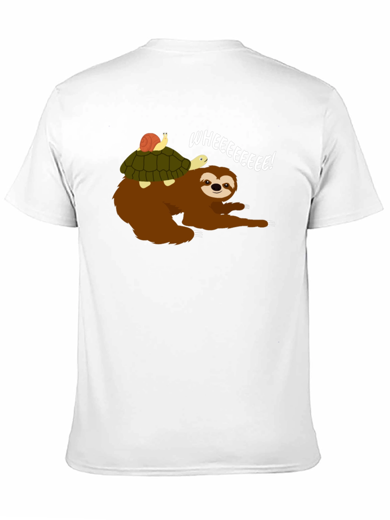 Sloth Riding Turtle Graphic Tee