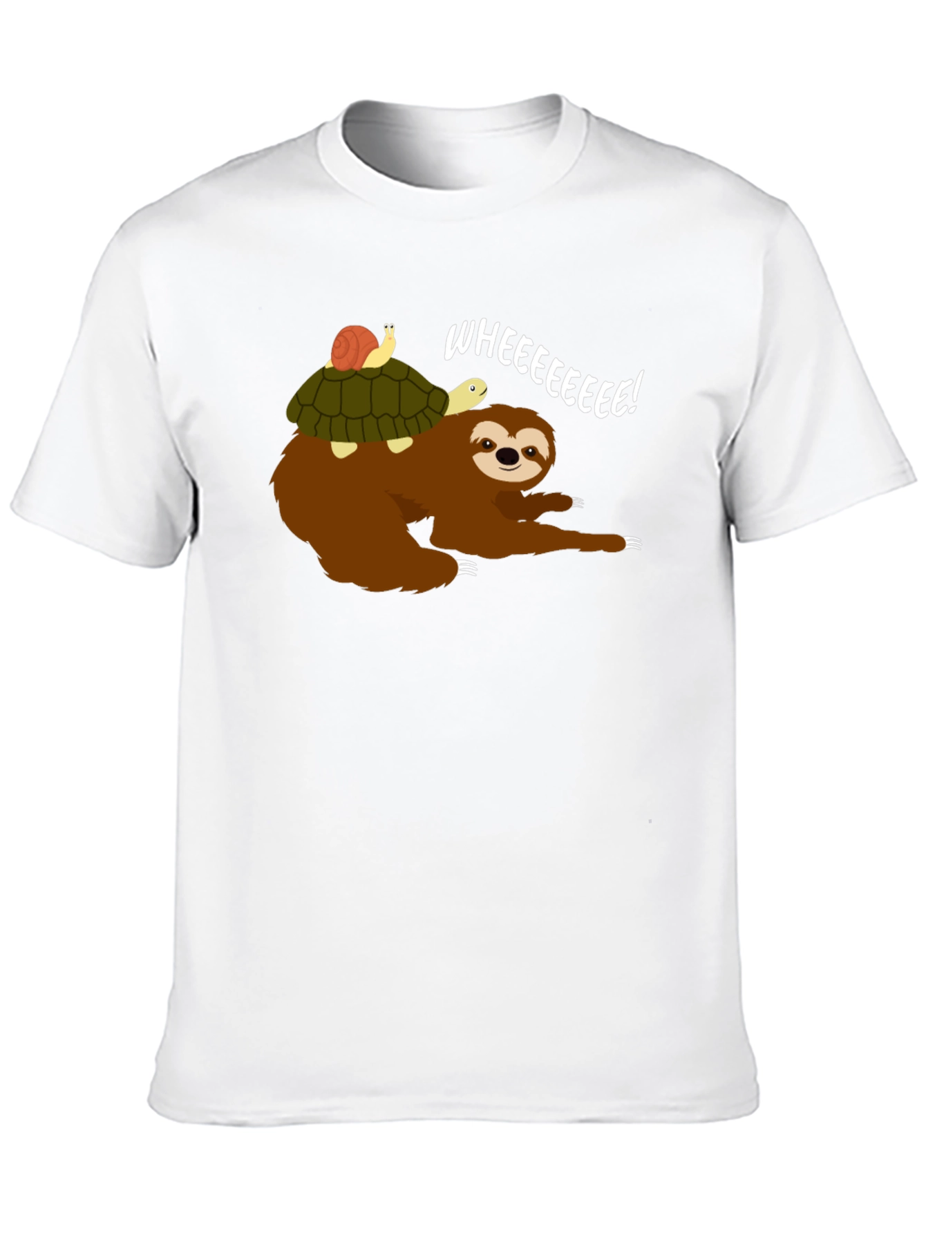 Sloth Riding Turtle Graphic Tee
