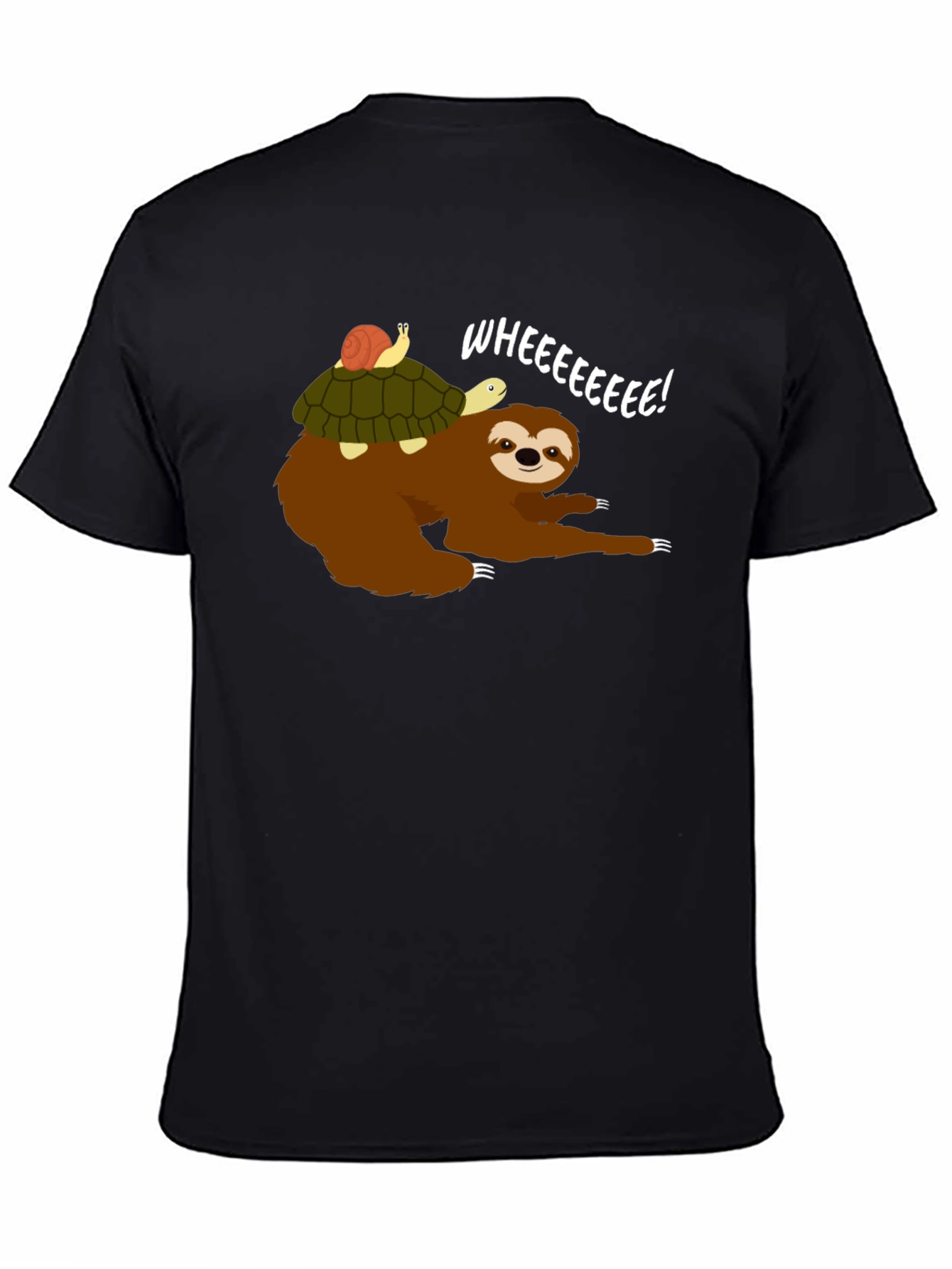 Sloth Riding Turtle Graphic Tee