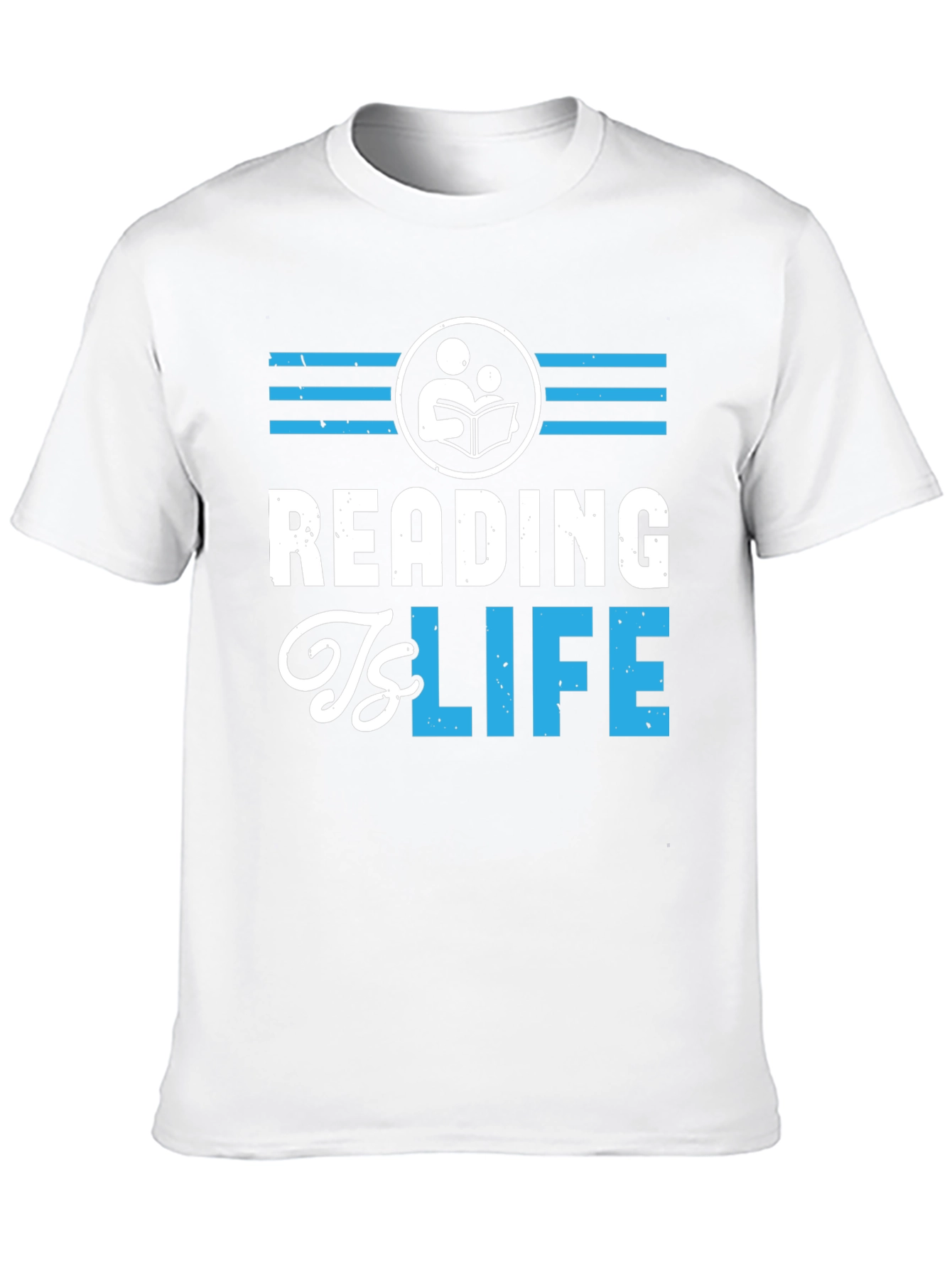 Reading Is Life Graphic Tee - Black