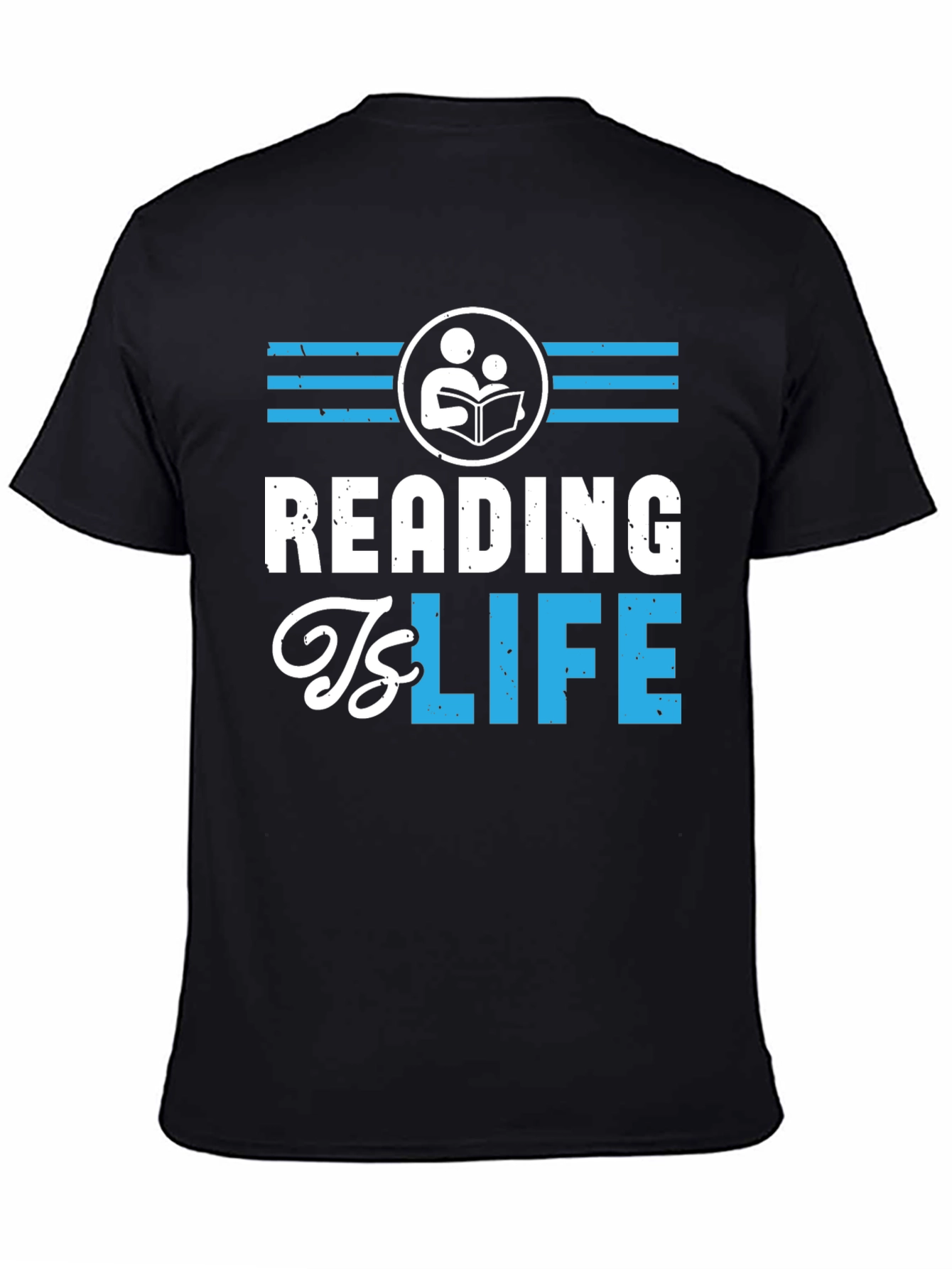 Reading Is Life Graphic Tee - Black