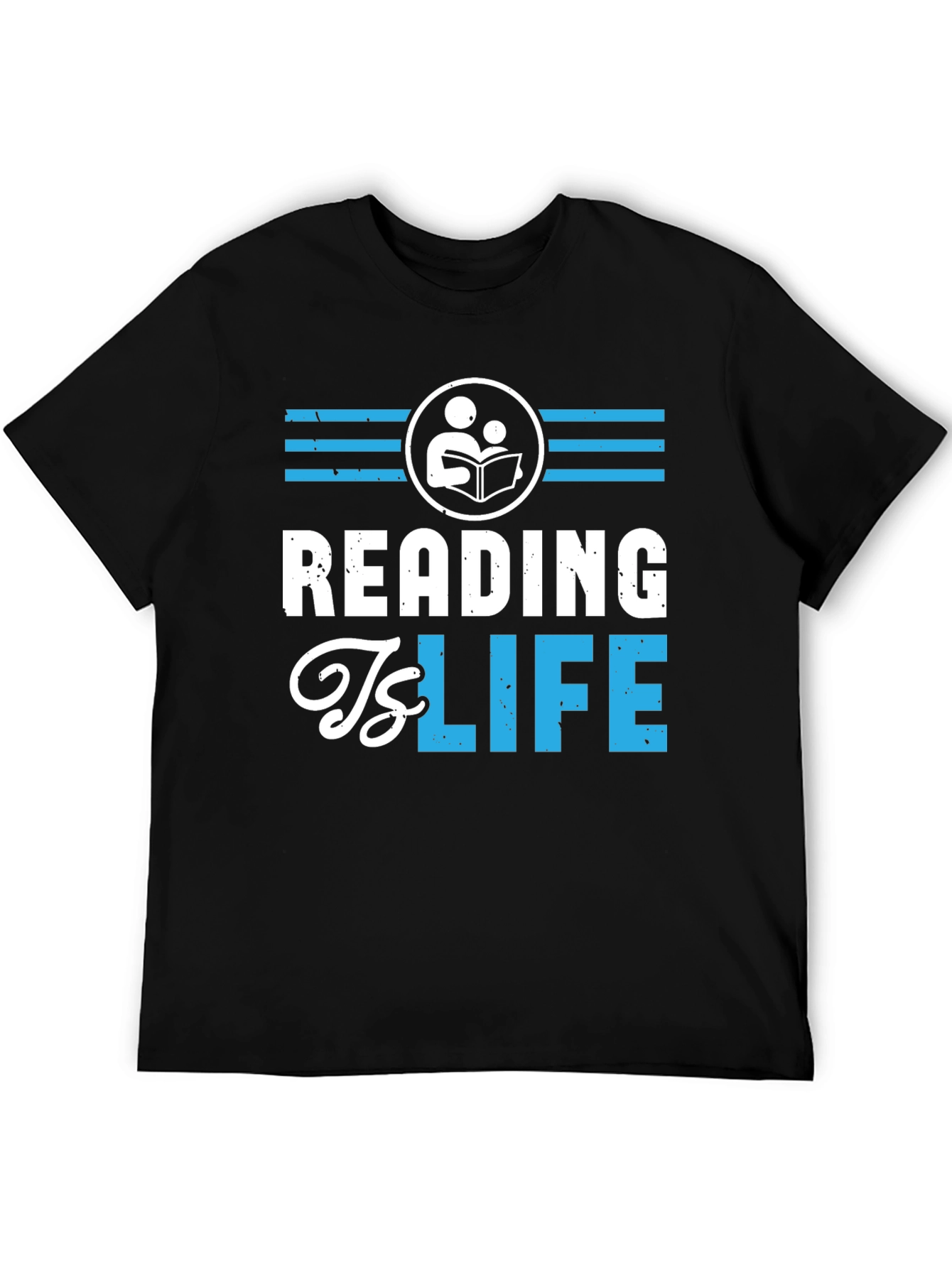 Reading Is Life Graphic Tee - Black
