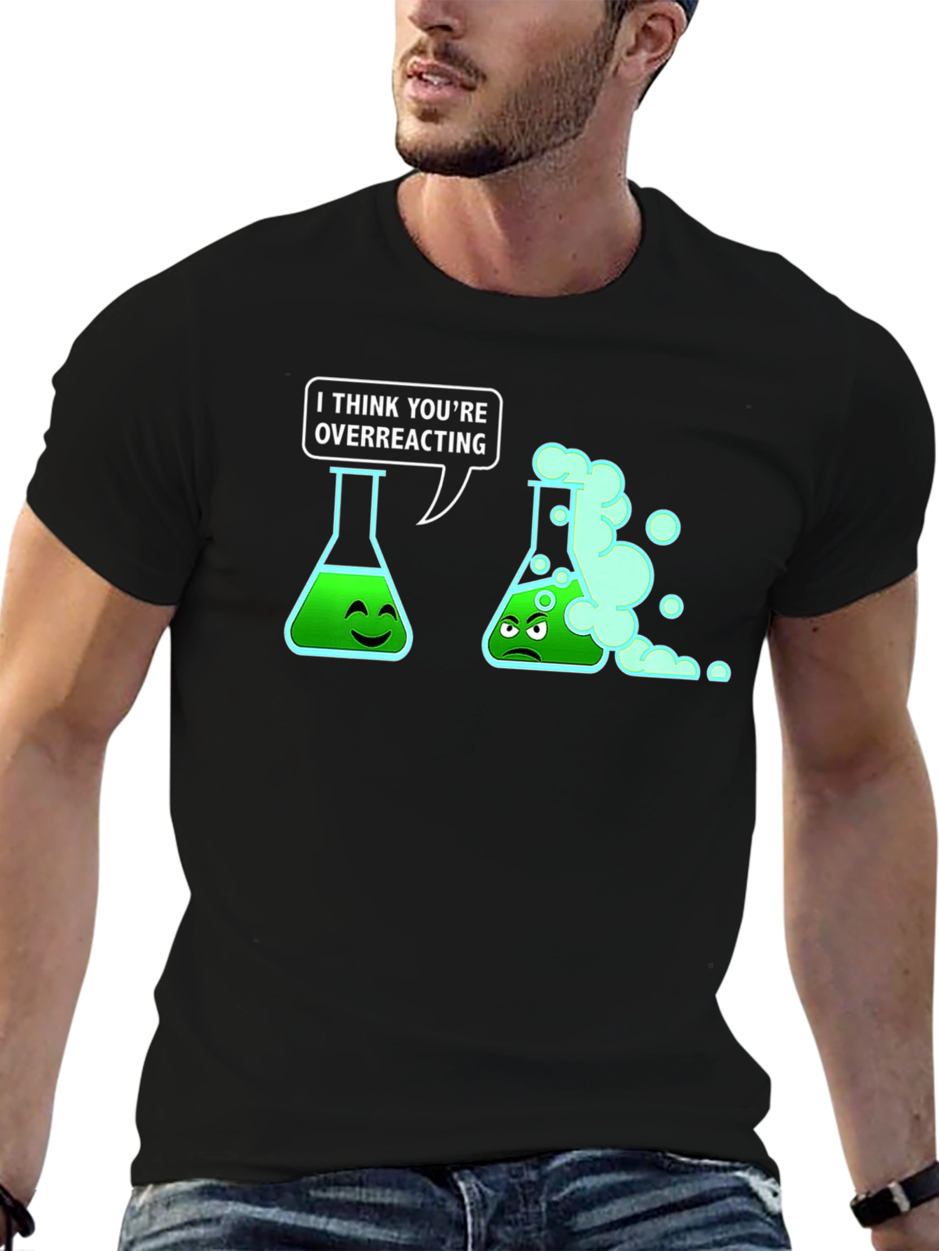 Overreacting Science T-Shirt - Funny Chemistry Pun Tee