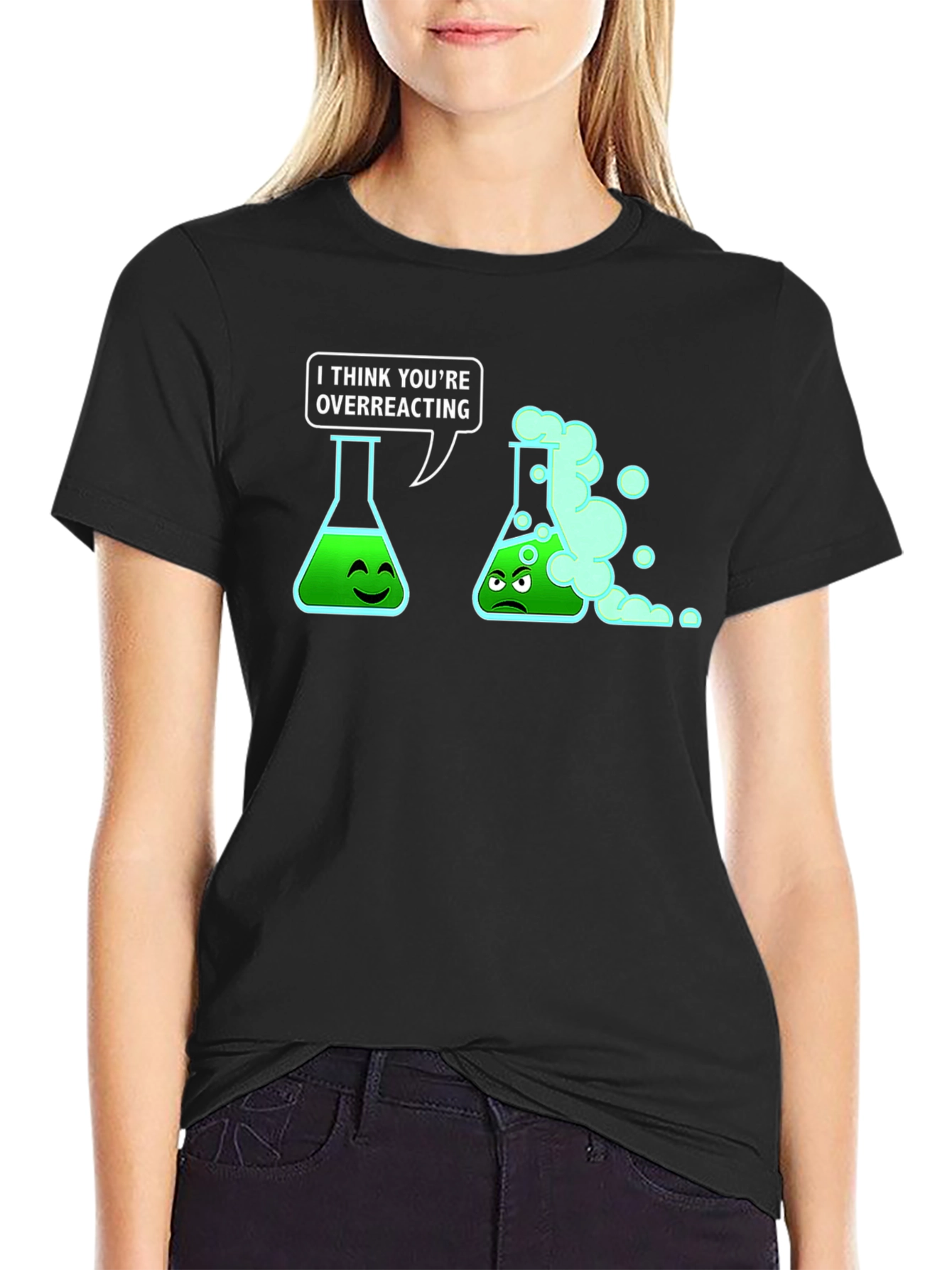 Overreacting Science T-Shirt - Funny Chemistry Pun Tee