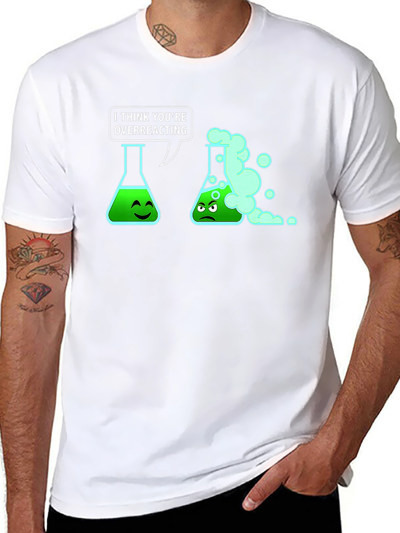 Overreacting Science T-Shirt - Funny Chemistry Pun Tee