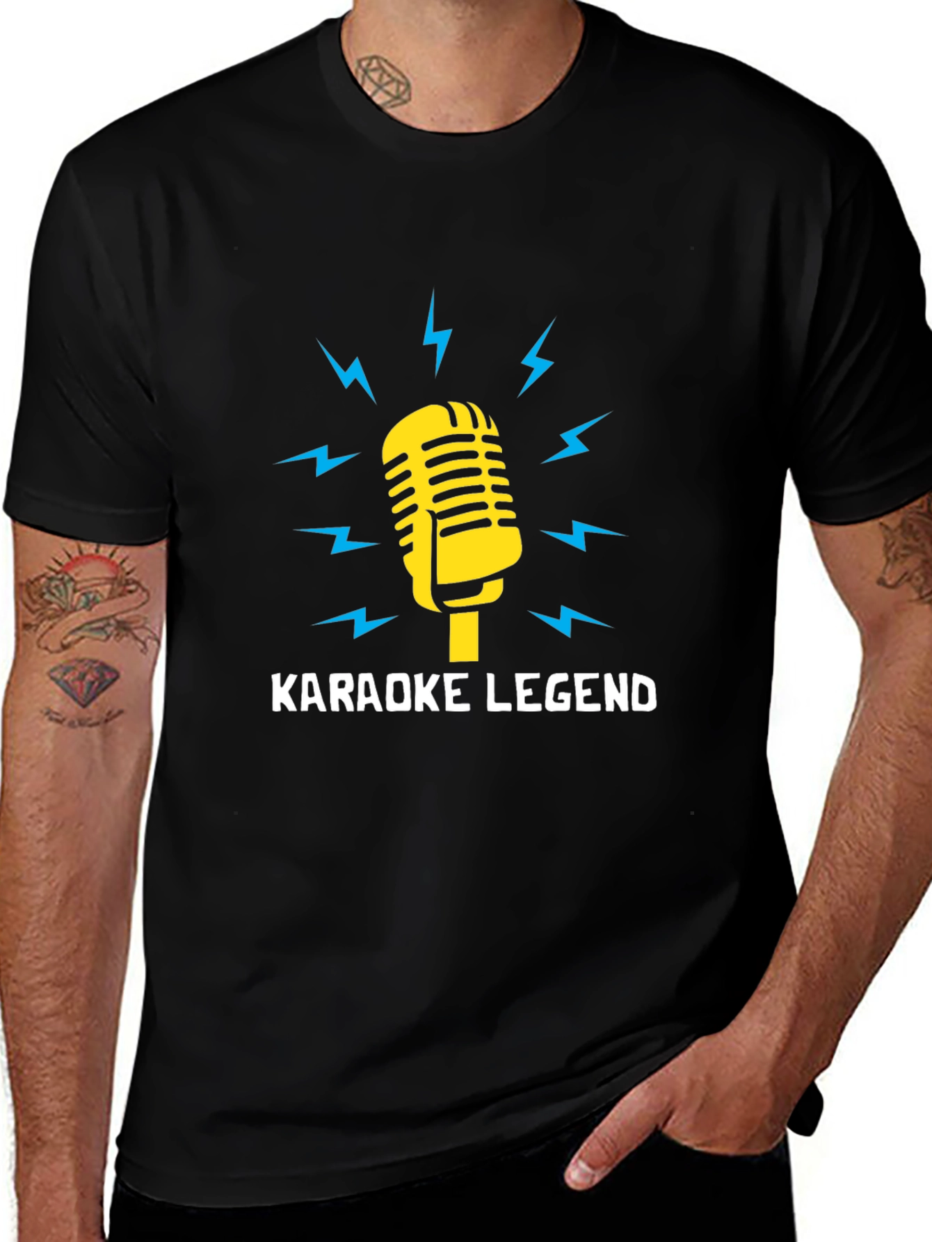 Karaoke Legend Graphic Tee - Music Lover T-Shirt
