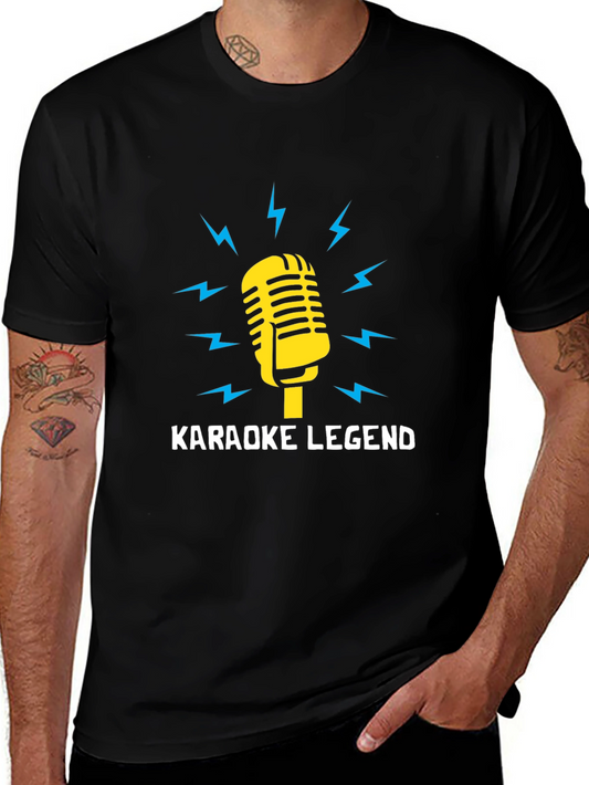 Karaoke Legend Graphic Tee - Music Lover T-Shirt