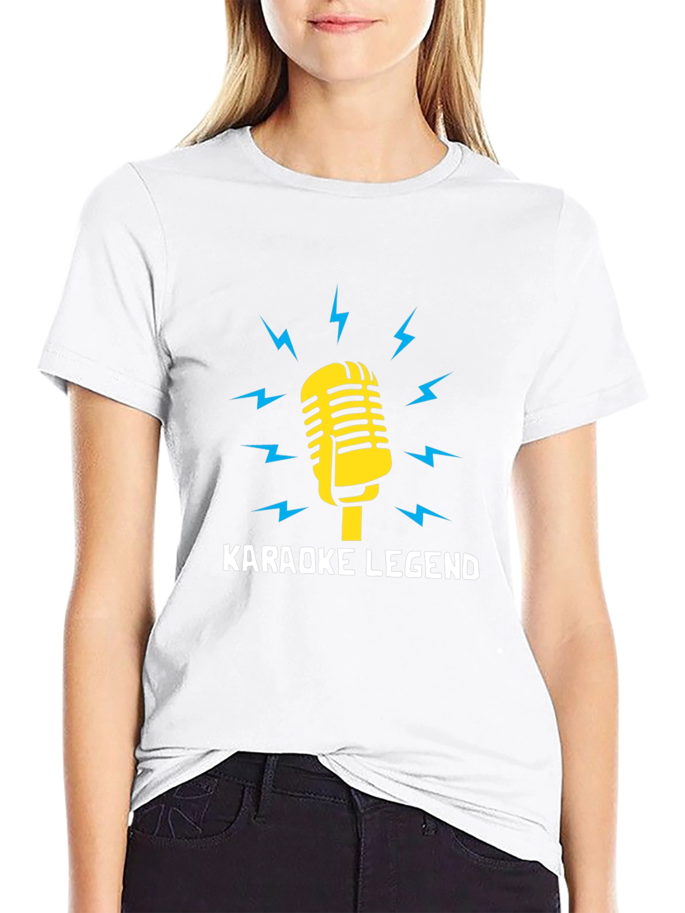Karaoke Legend Graphic Tee - Music Lover T-Shirt