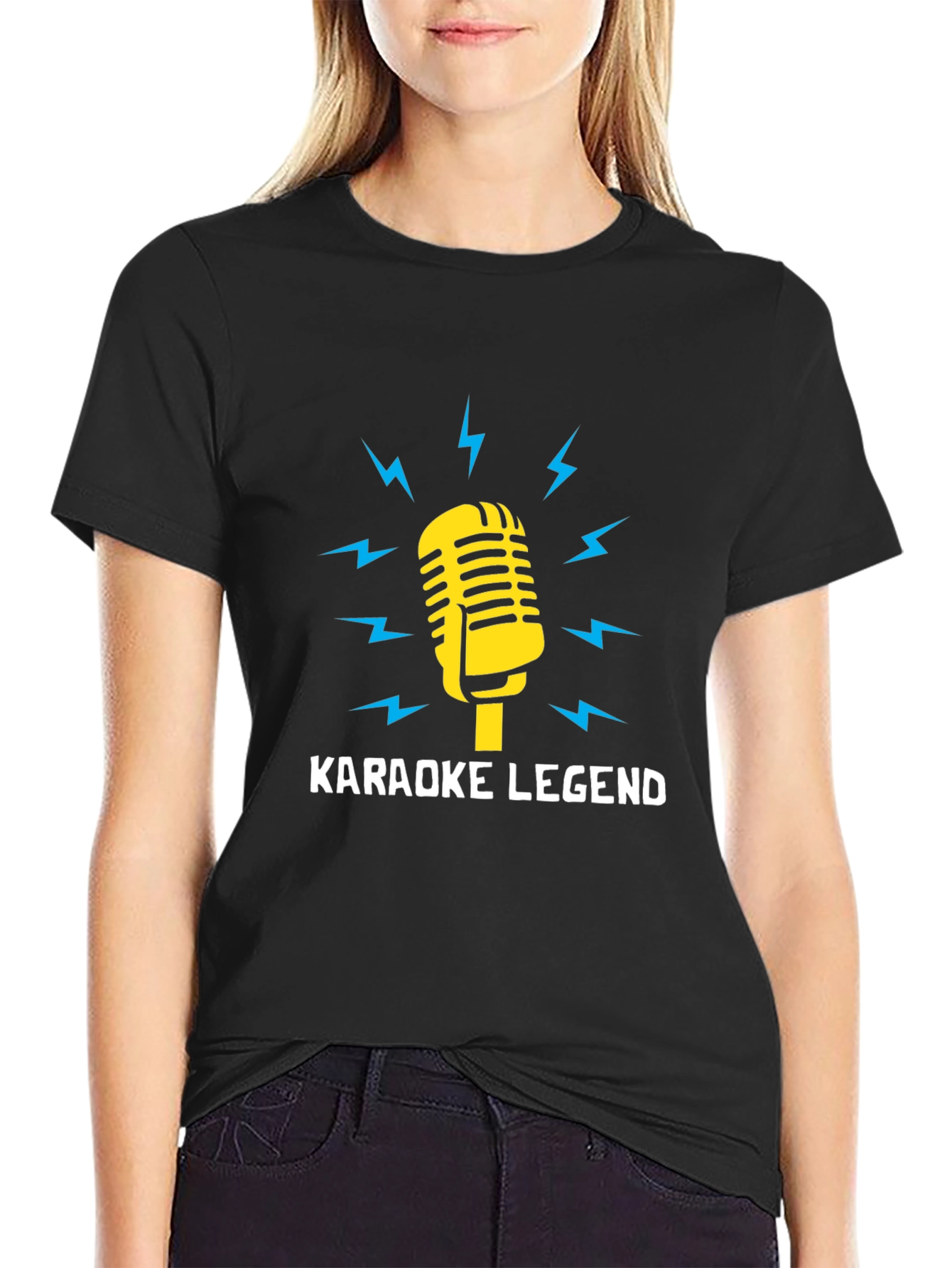 Karaoke Legend Graphic Tee - Music Lover T-Shirt