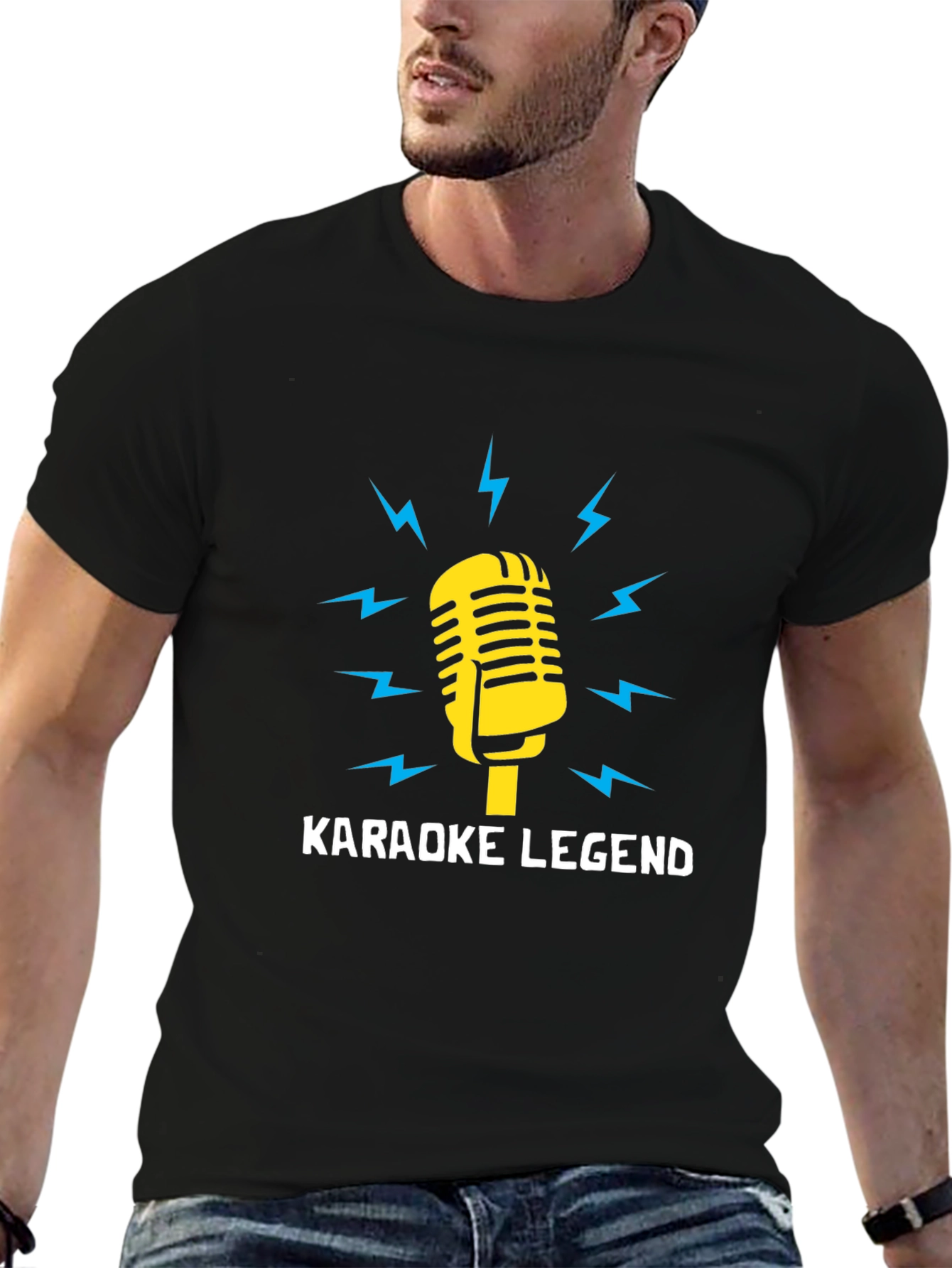 Karaoke Legend Graphic Tee - Music Lover T-Shirt
