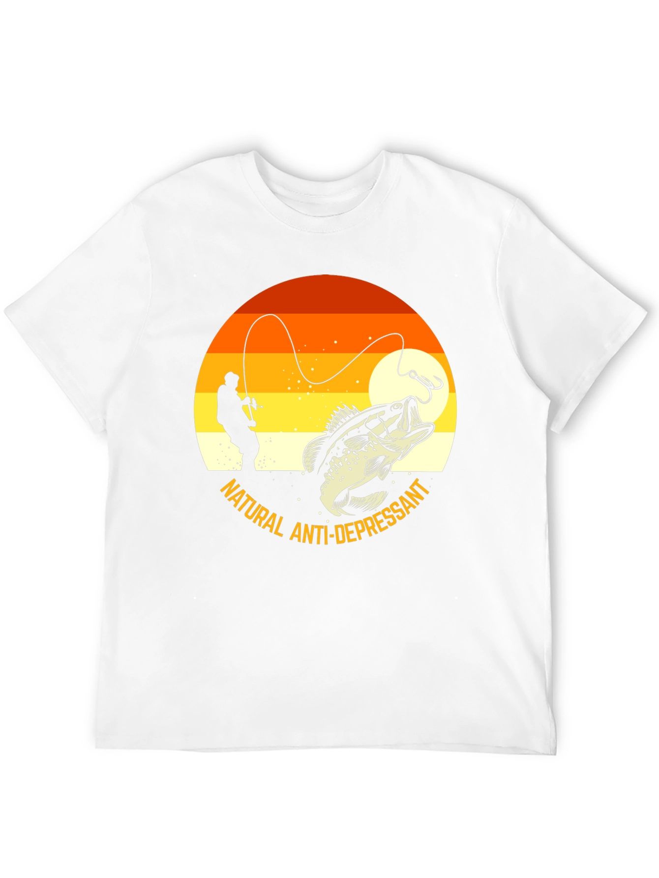 Fishing T-Shirt: Natural Anti-Depressant Graphic Tee