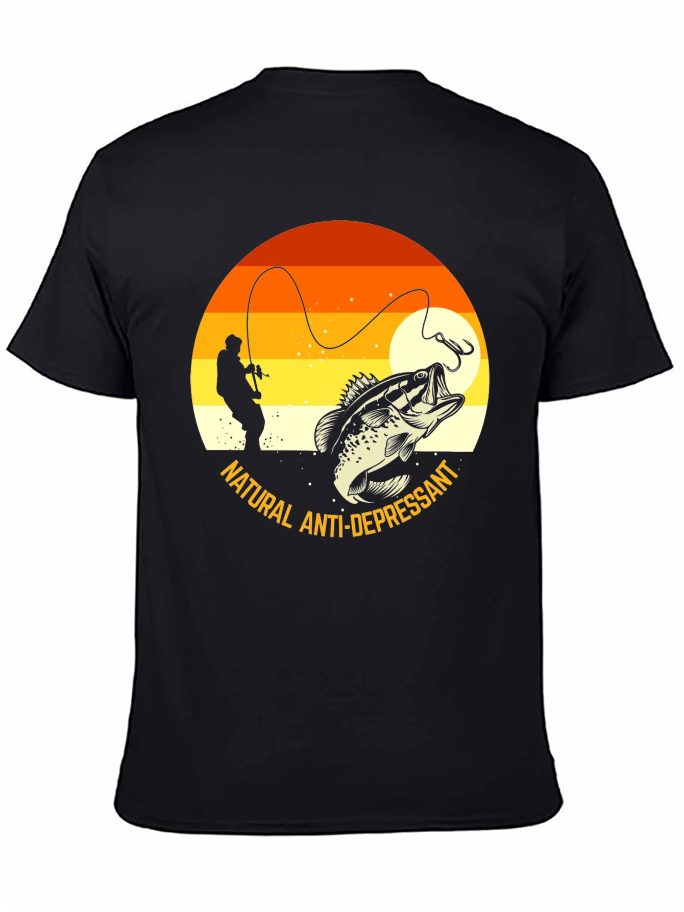 Fishing T-Shirt: Natural Anti-Depressant Graphic Tee
