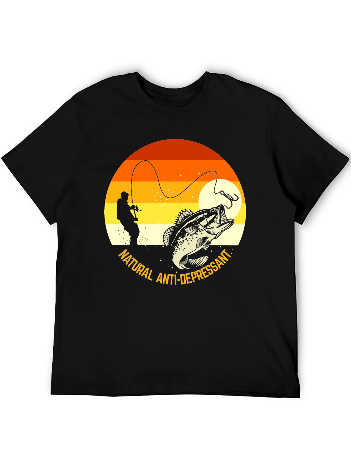 Fishing T-Shirt: Natural Anti-Depressant Graphic Tee