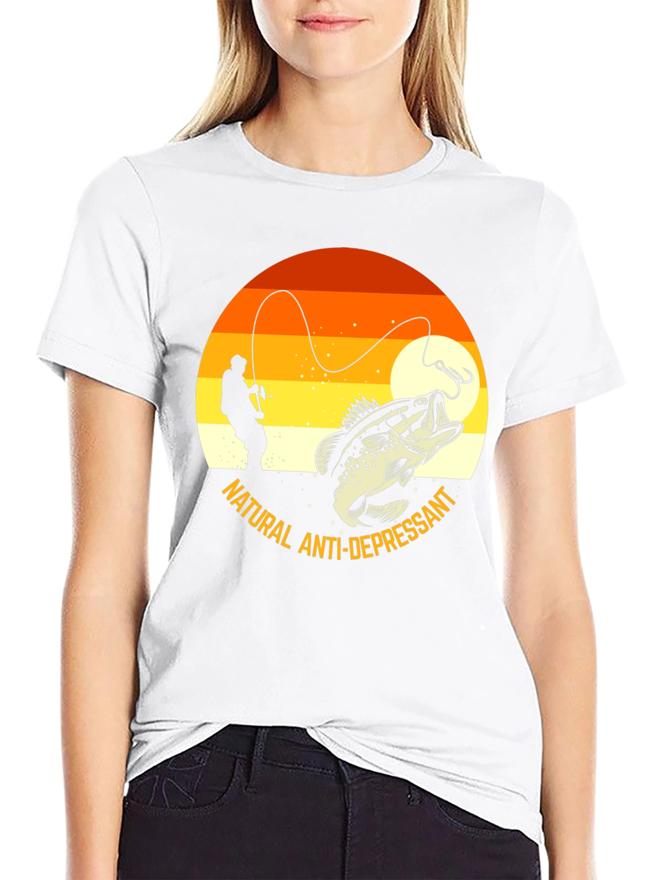 Fishing T-Shirt: Natural Anti-Depressant Graphic Tee