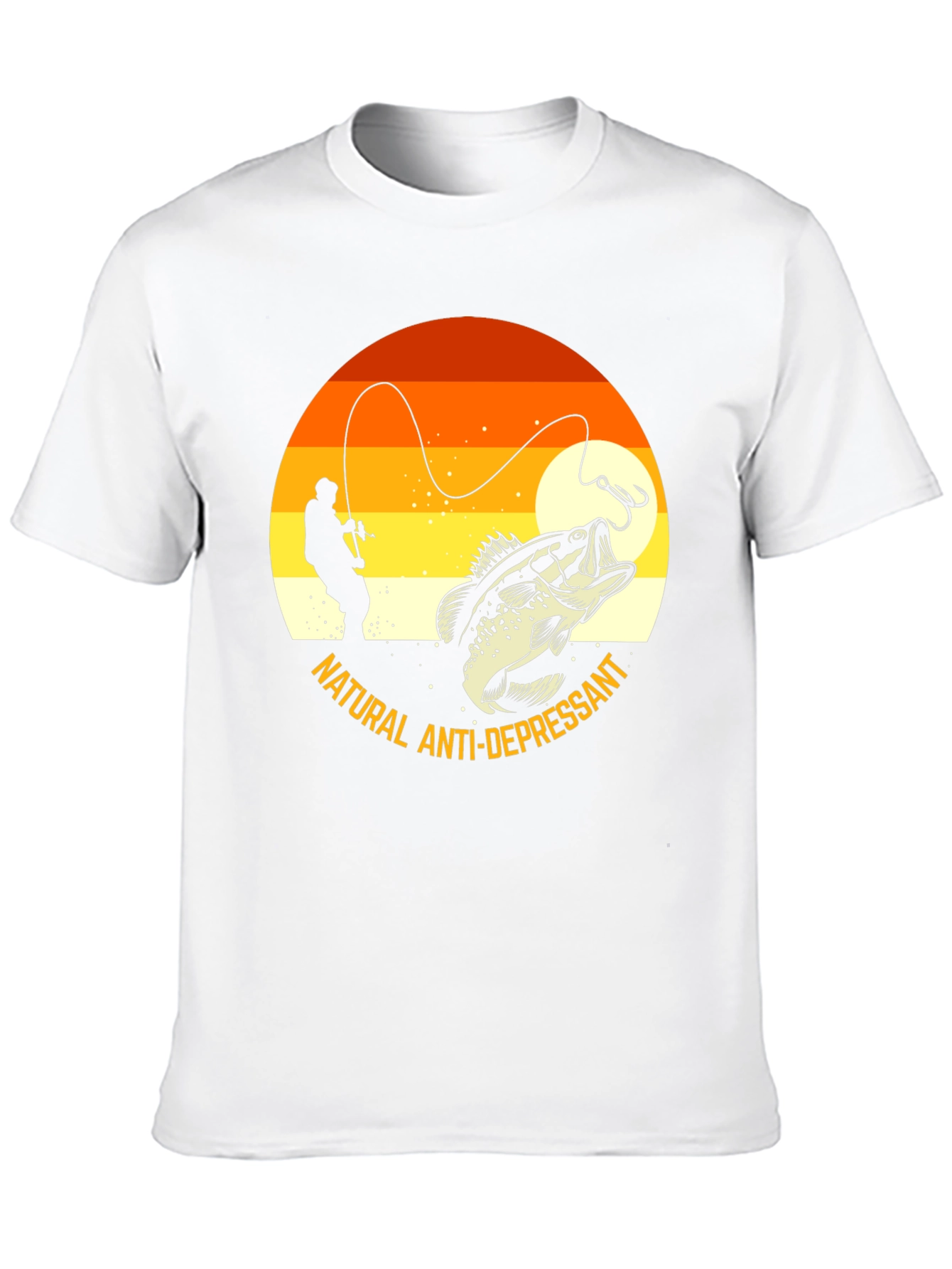 Fishing T-Shirt: Natural Anti-Depressant Graphic Tee