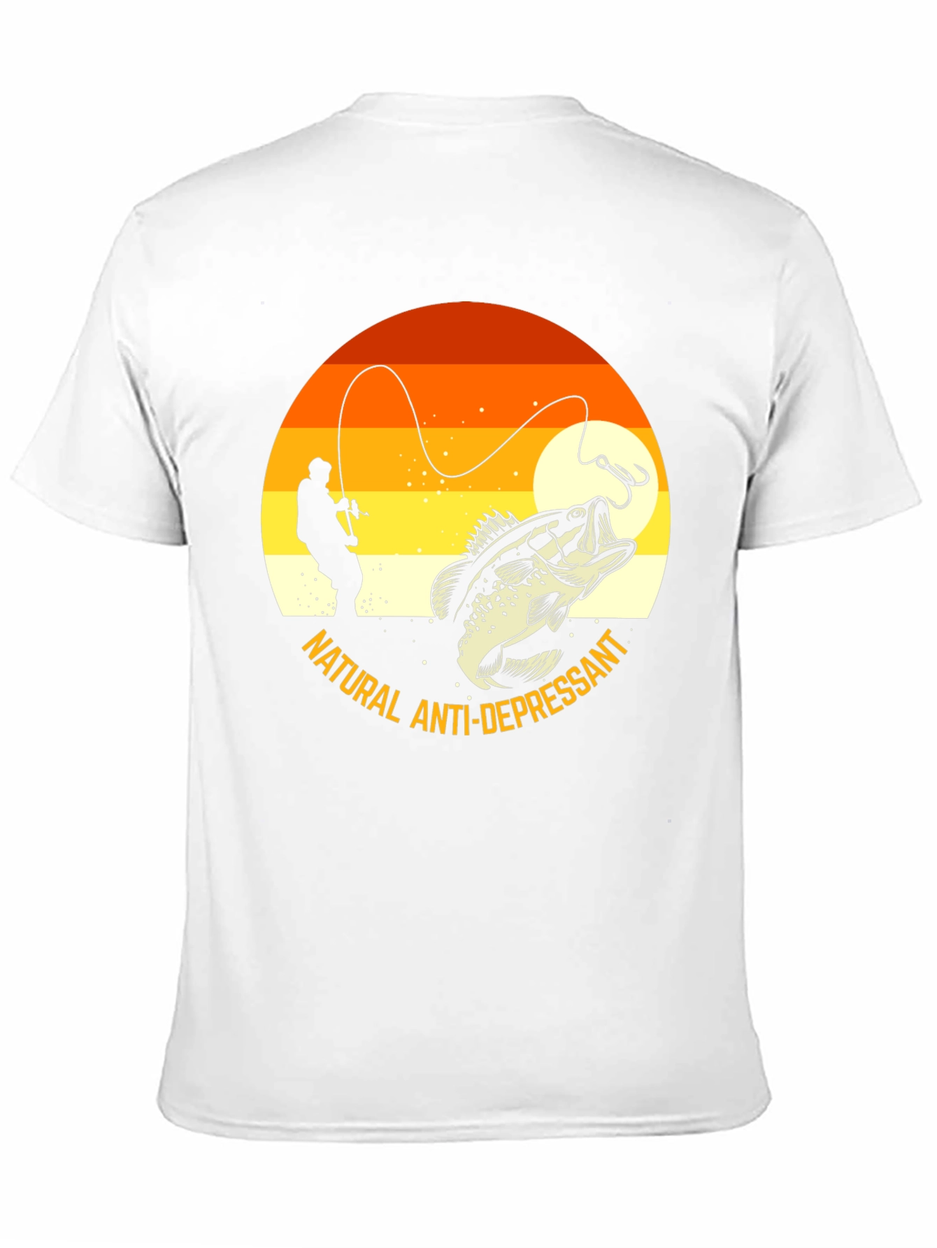 Fishing T-Shirt: Natural Anti-Depressant Graphic Tee