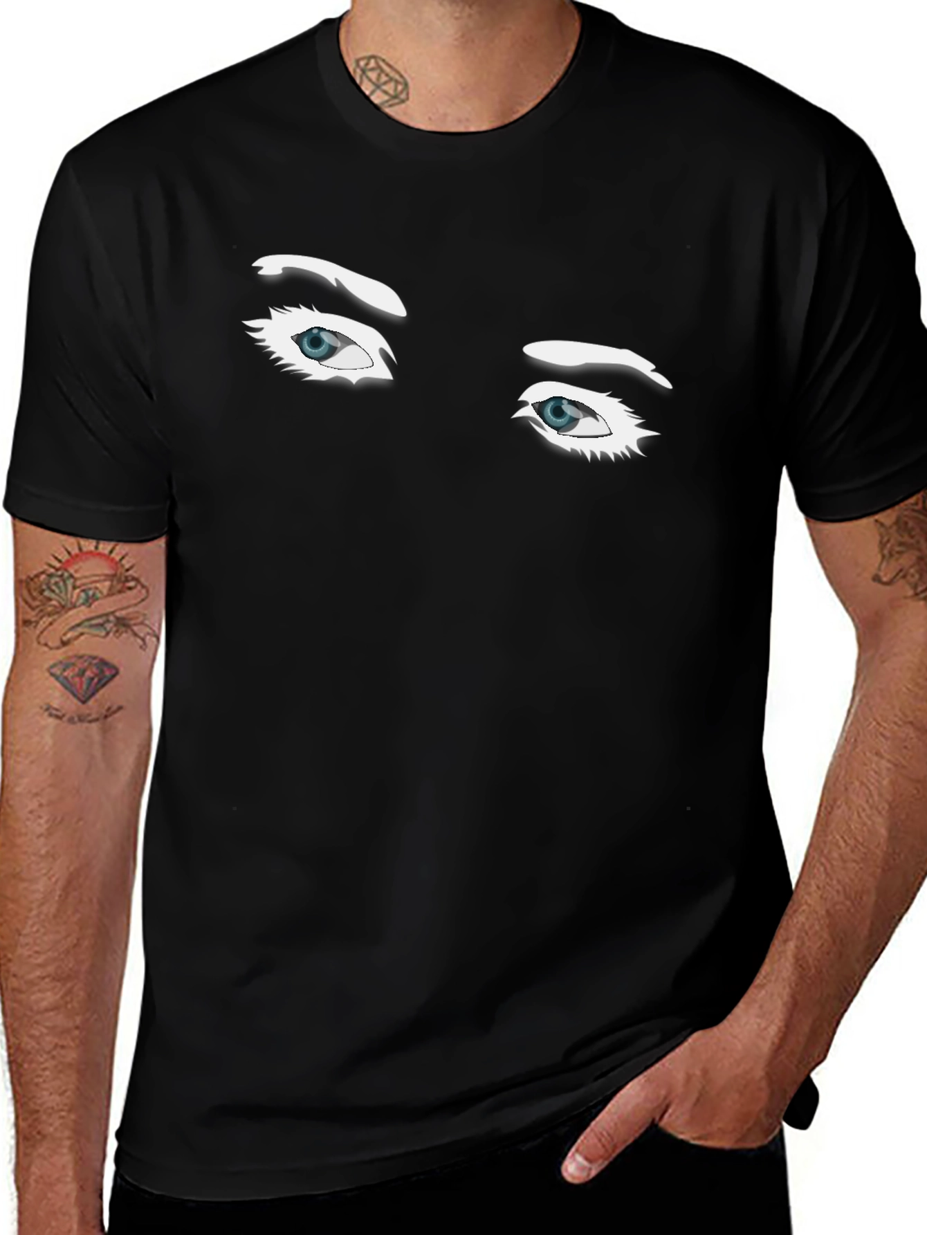 Eye Graphic Black T-Shirt