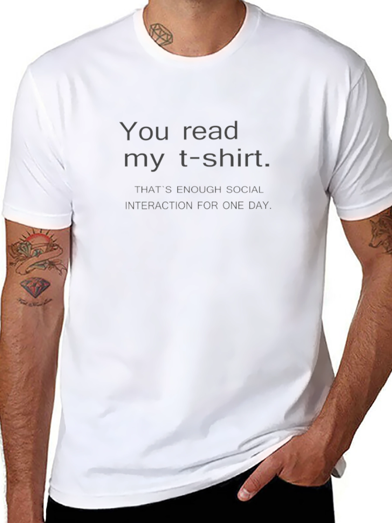Funny Sarcastic T-Shirt: Social Interaction Over