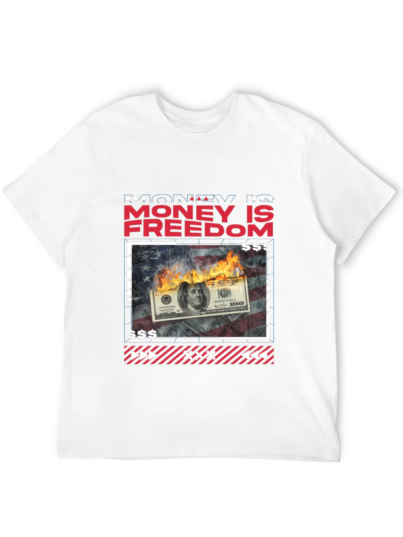 Money is Freedom Graphic Tee - Black T-Shirt