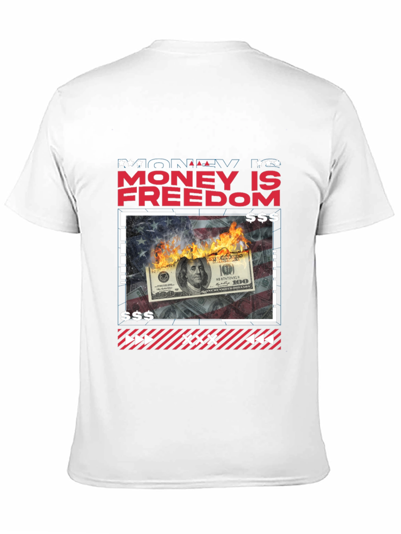 Money is Freedom Graphic Tee - Black T-Shirt