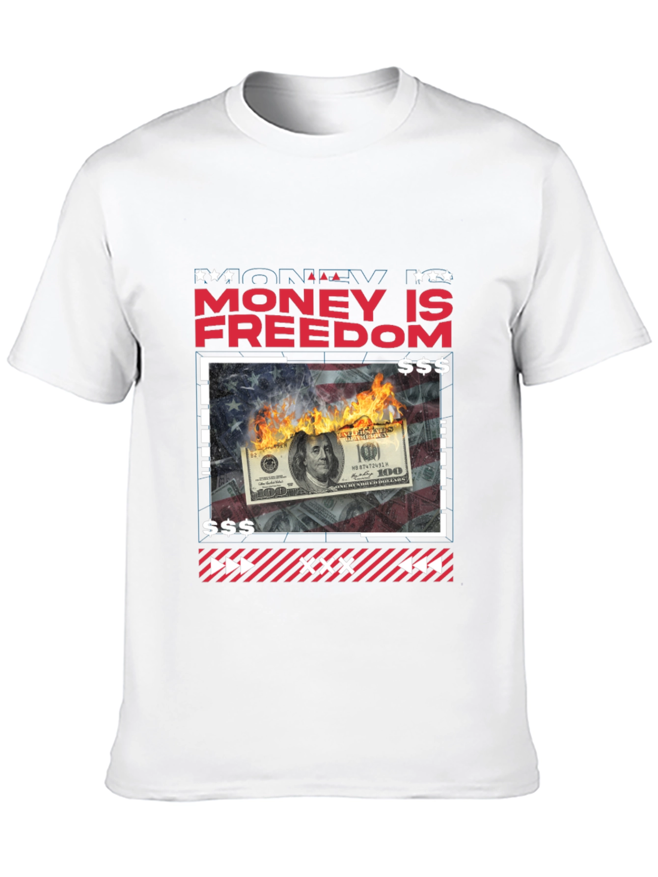 Money is Freedom Graphic Tee - Black T-Shirt