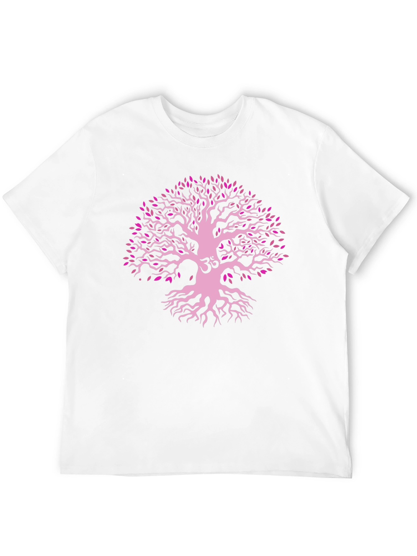 Tree of Life Om Symbol T-Shirt - Black