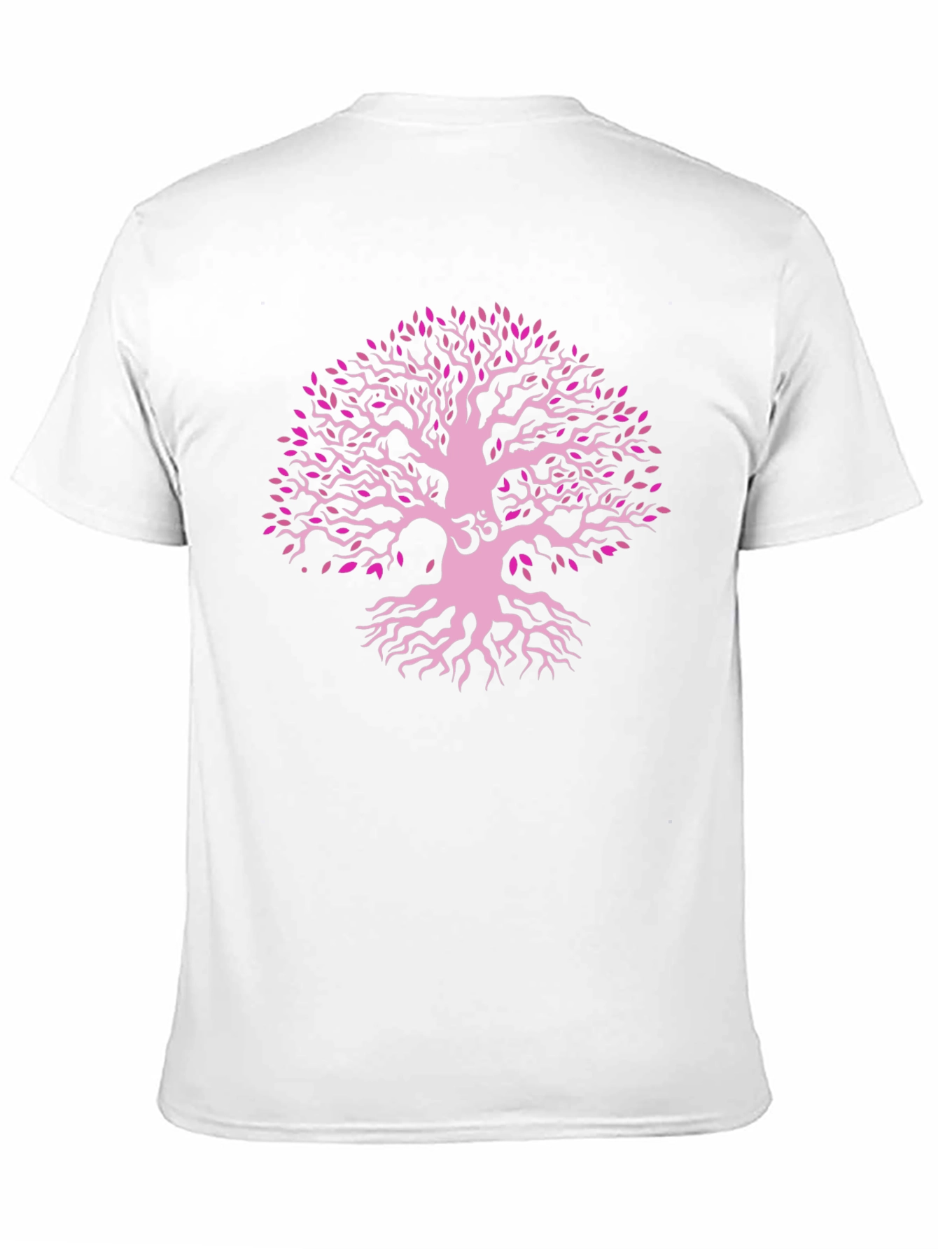 Tree of Life Om Symbol T-Shirt - Black
