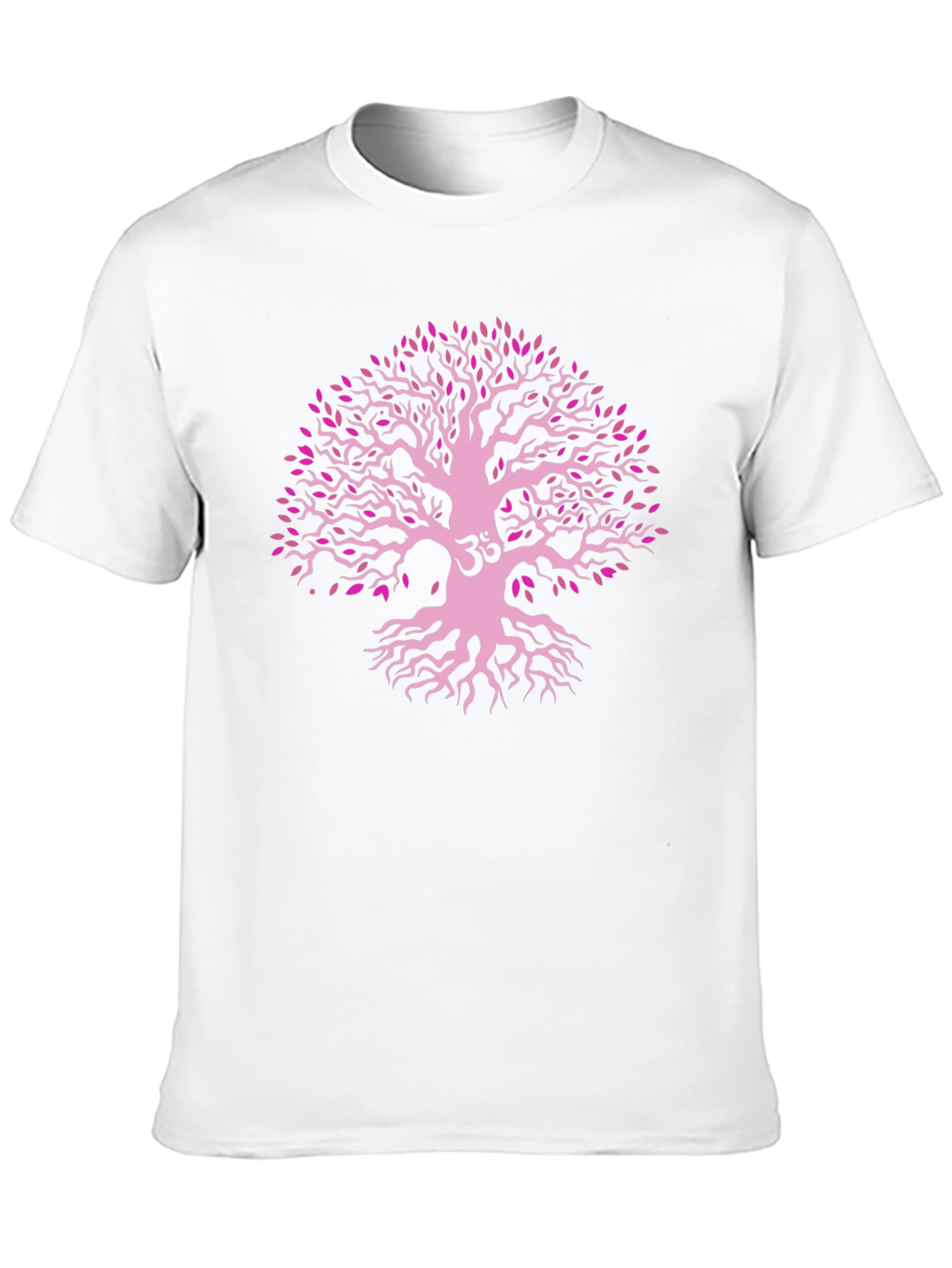 Tree of Life Om Symbol T-Shirt - Black