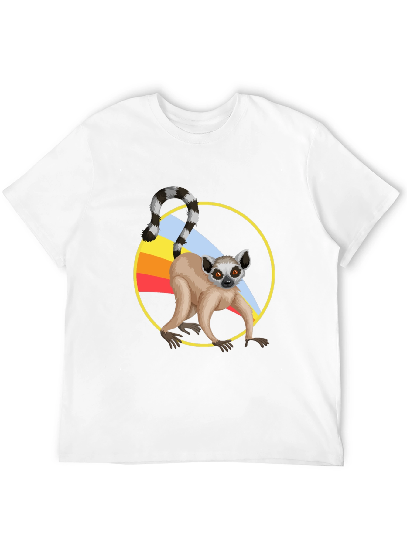 Lemur Graphic T-Shirt - Black Cotton Tee