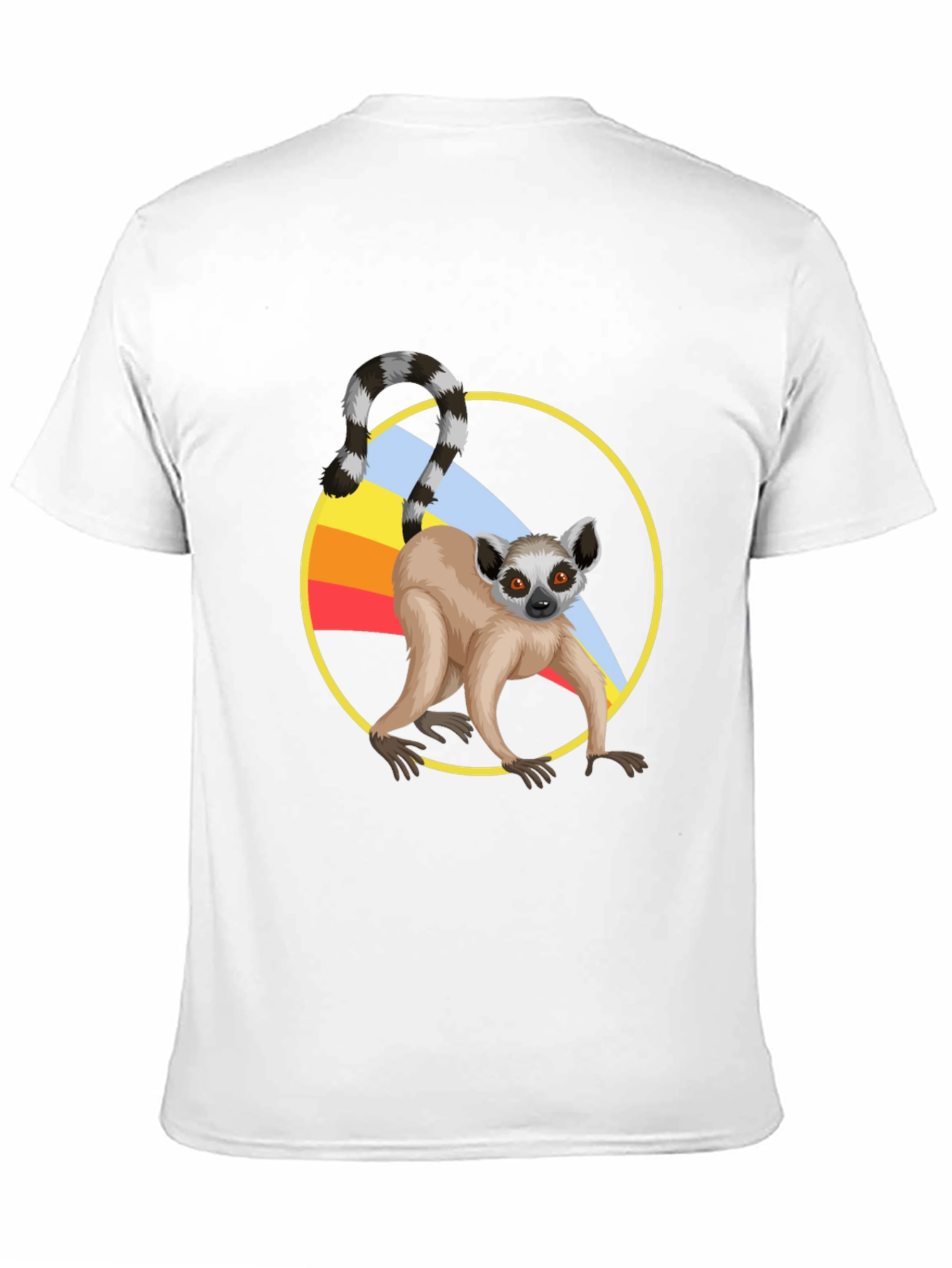 Lemur Graphic T-Shirt - Black Cotton Tee