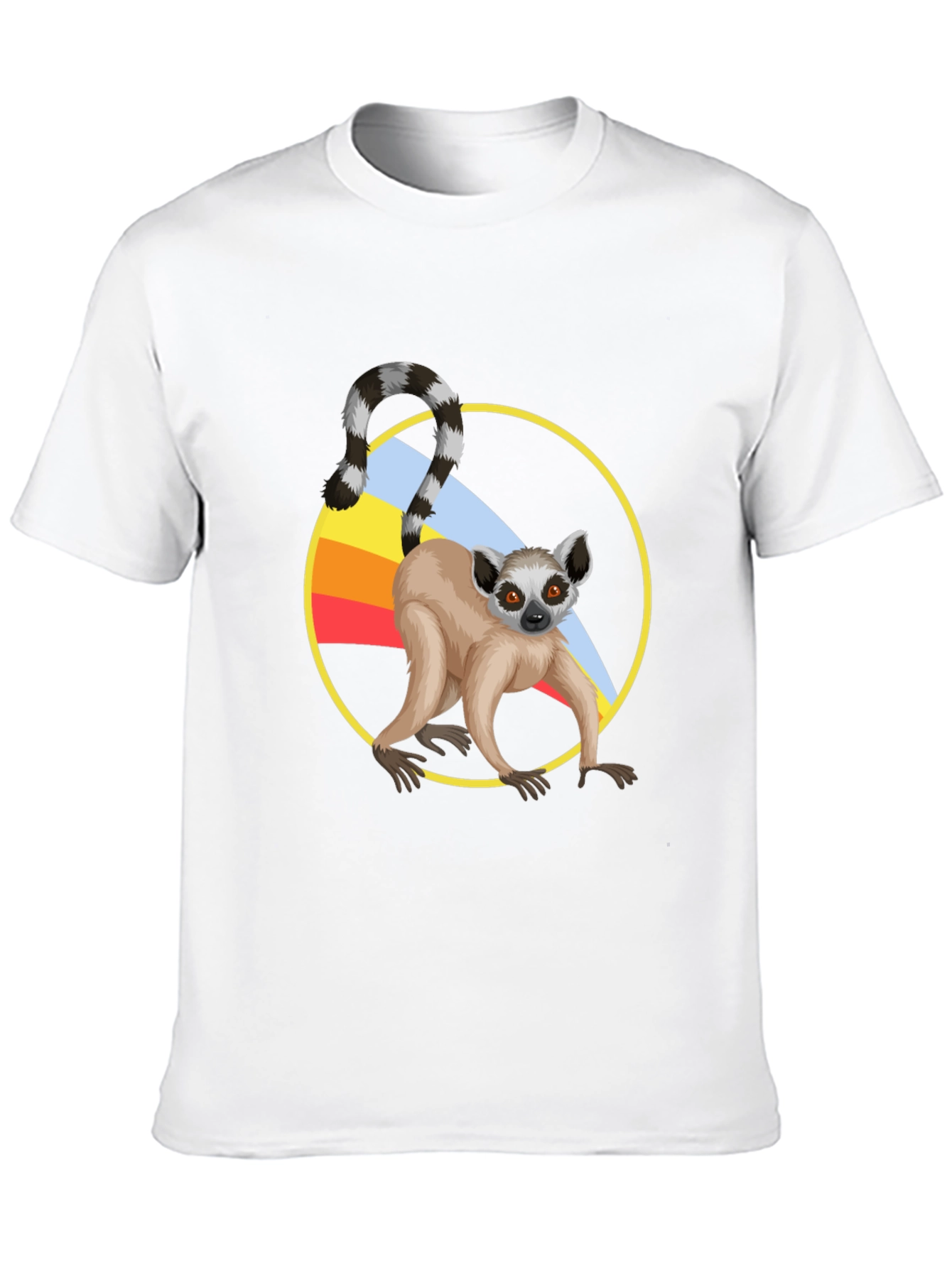 Lemur Graphic T-Shirt - Black Cotton Tee