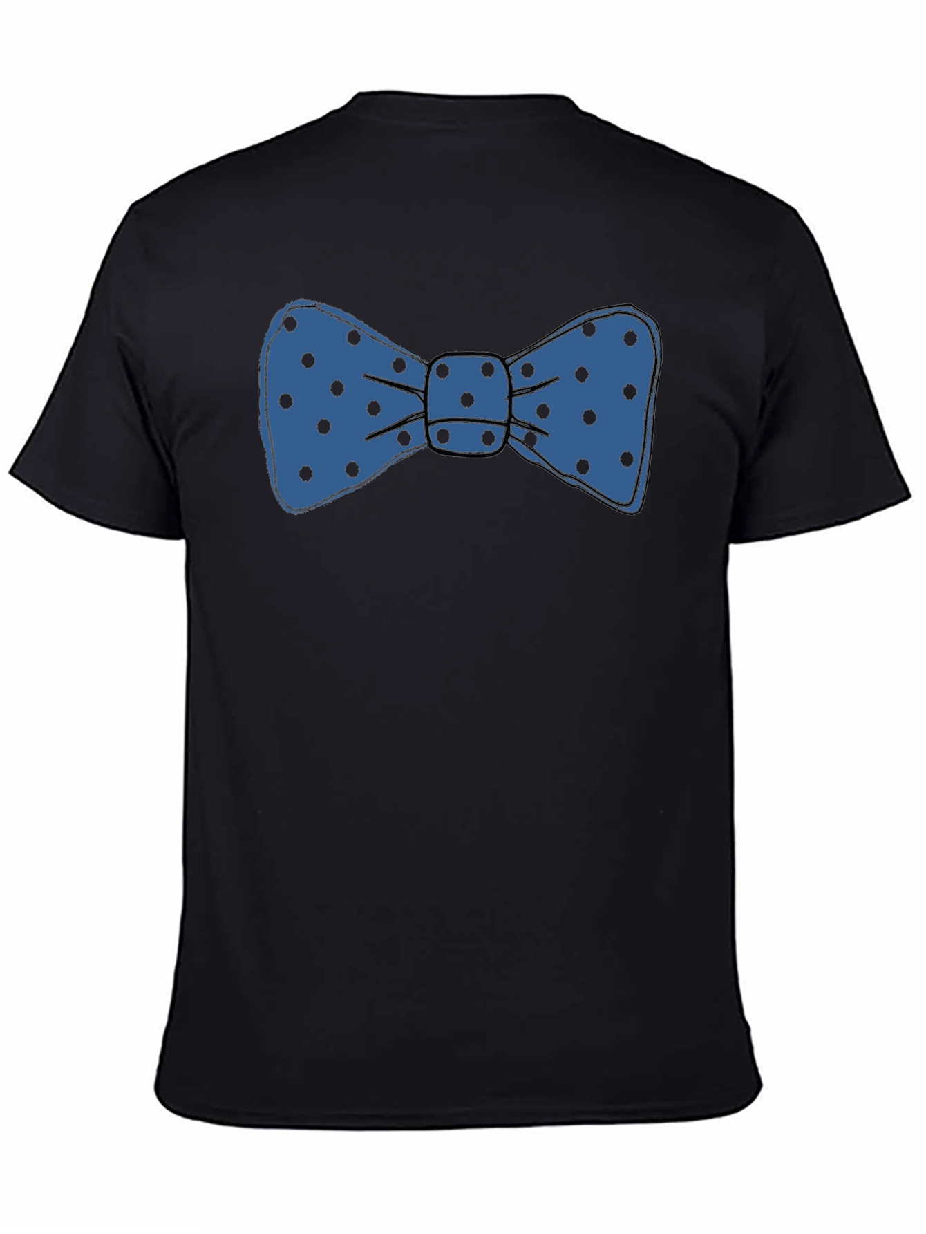 Bow Tie Graphic T-Shirt - Fun Polka Dot Design