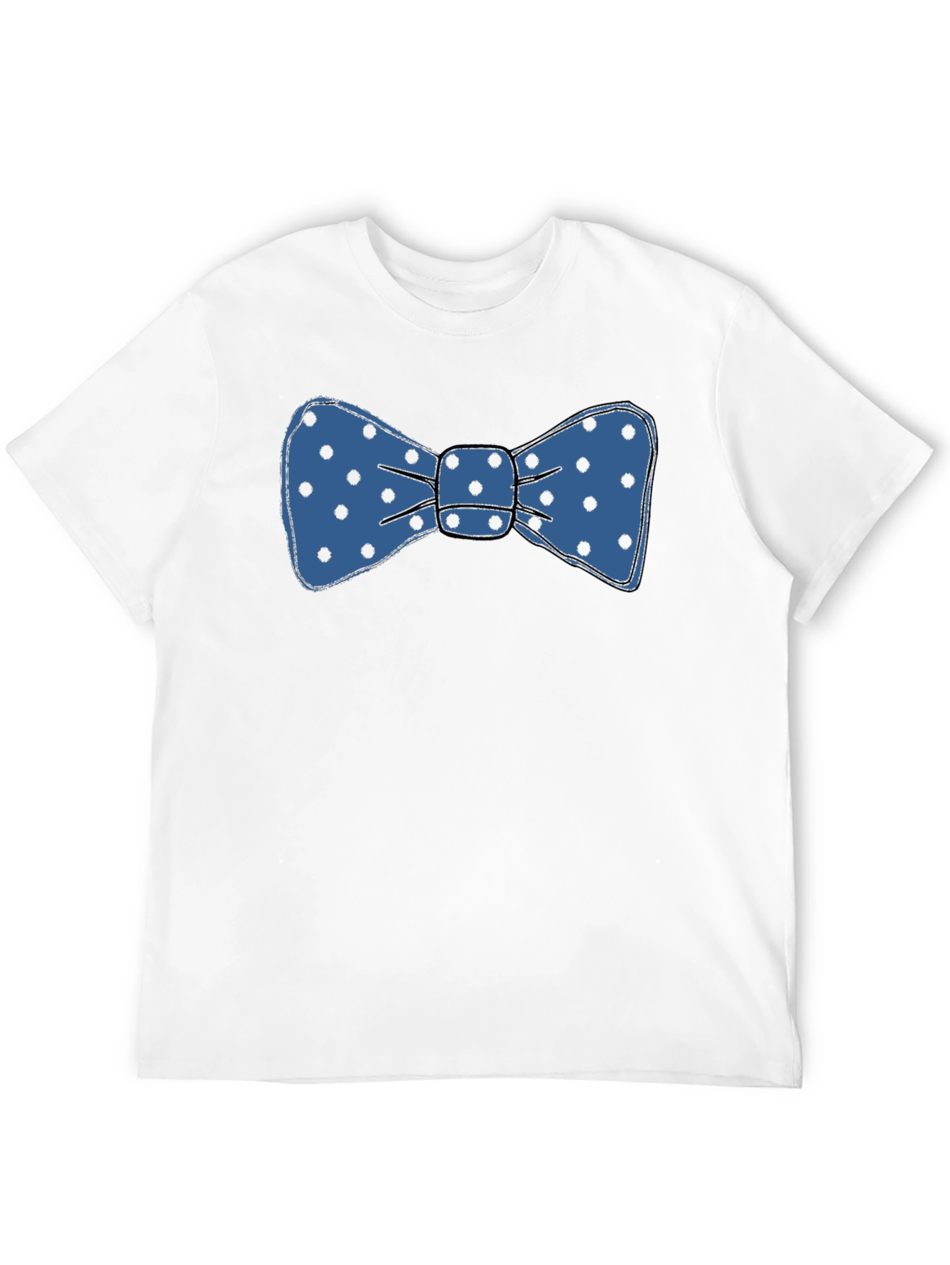 Bow Tie Graphic T-Shirt - Fun Polka Dot Design