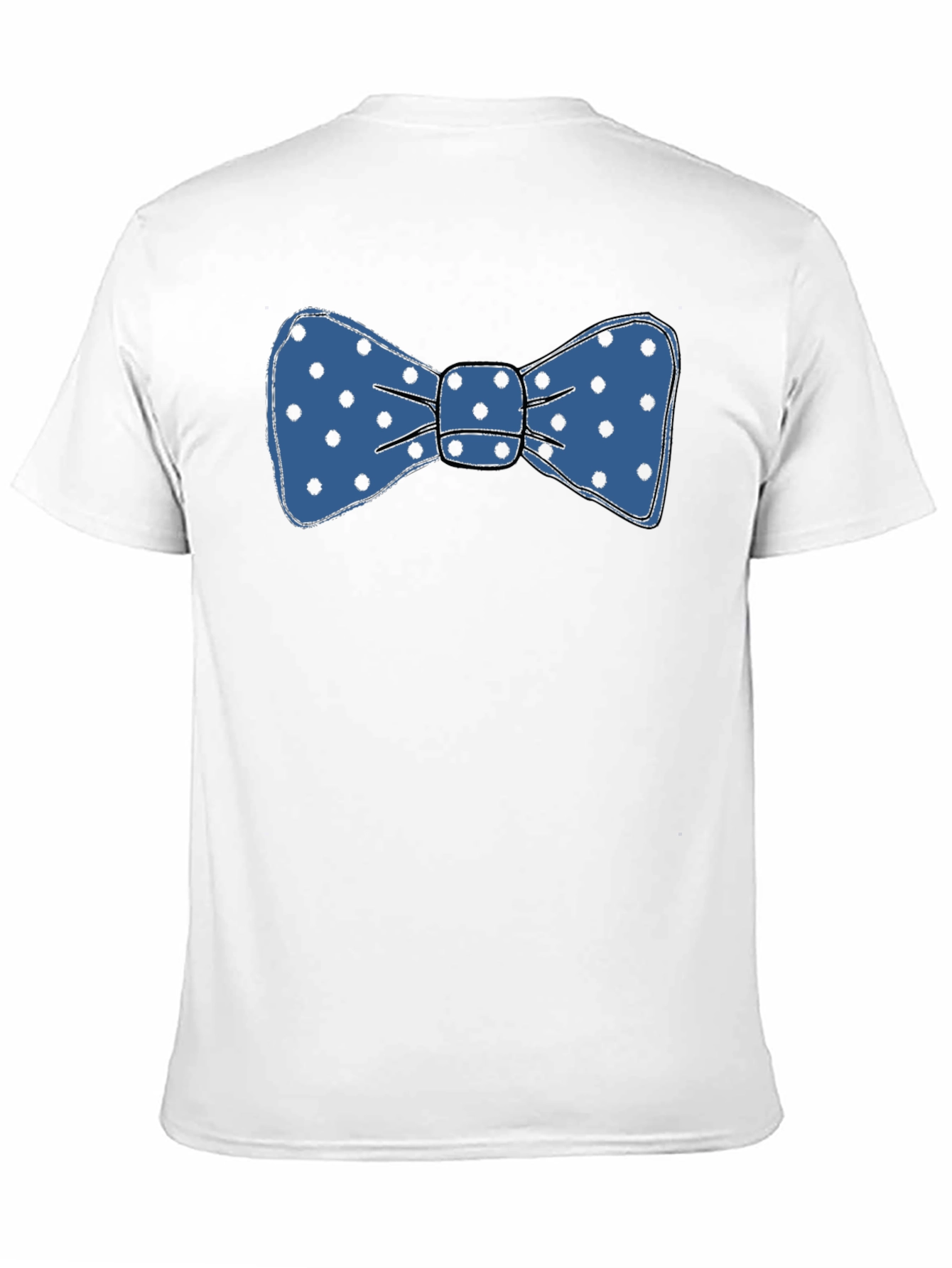 Bow Tie Graphic T-Shirt - Fun Polka Dot Design