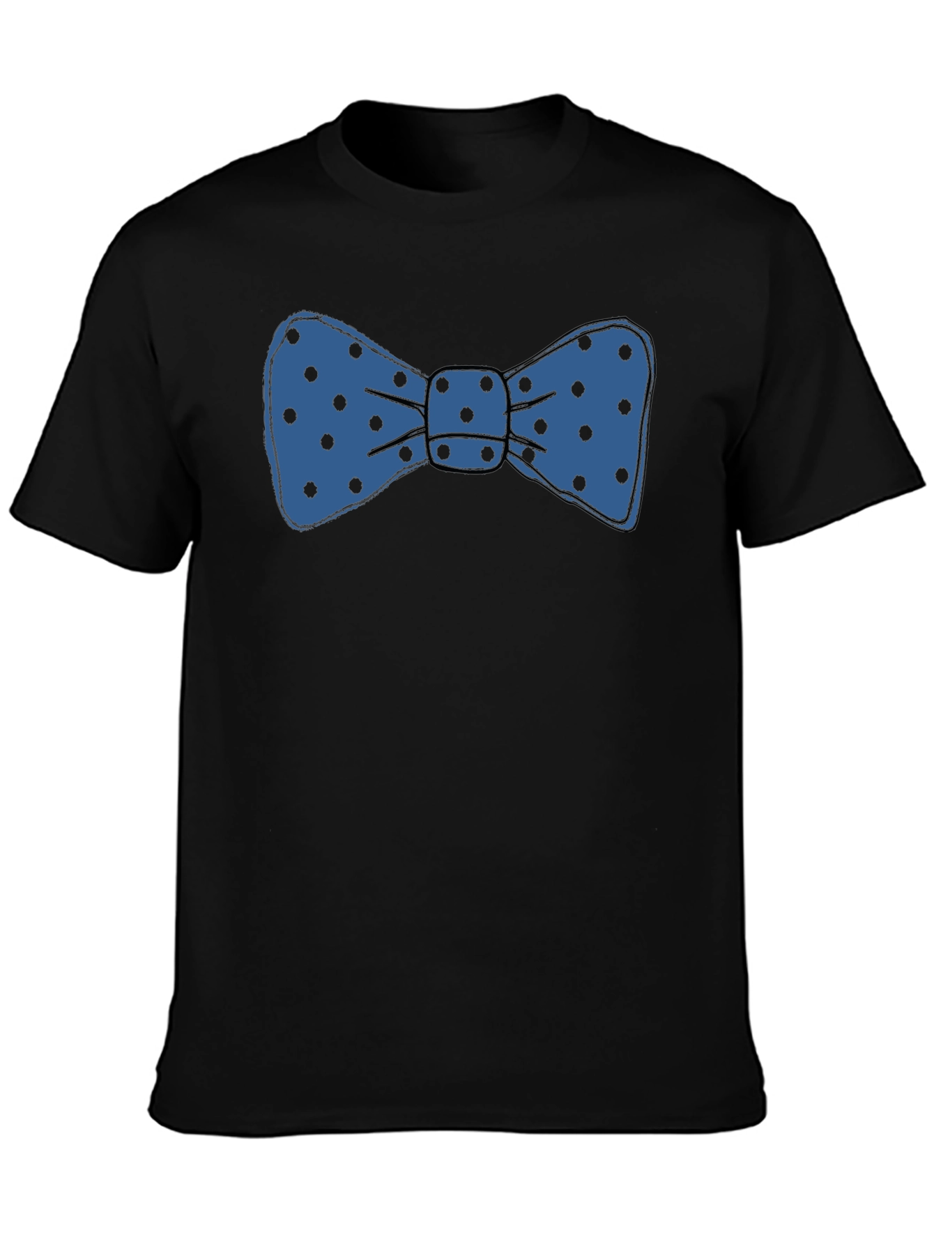 Bow Tie Graphic T-Shirt - Fun Polka Dot Design