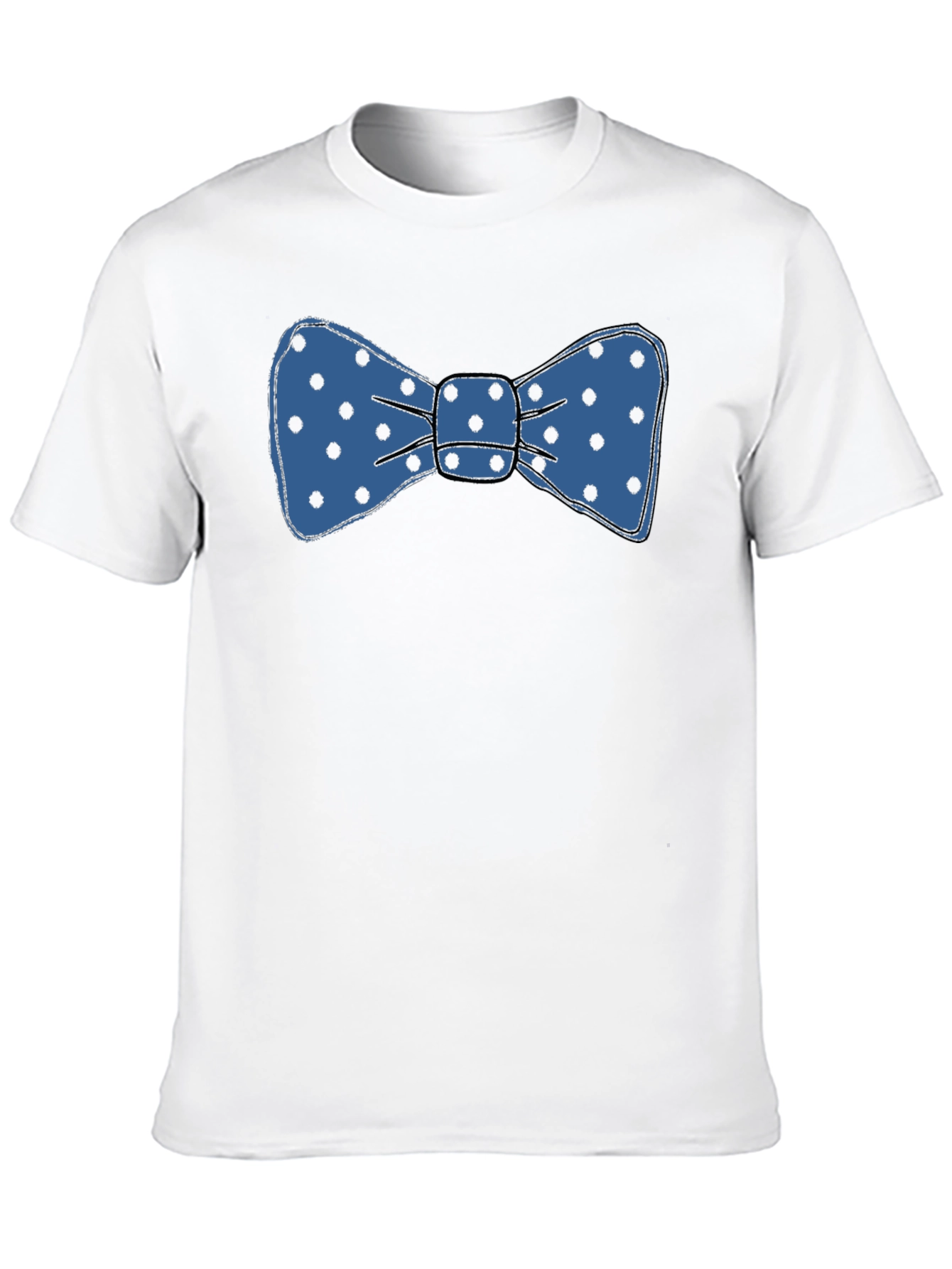 Bow Tie Graphic T-Shirt - Fun Polka Dot Design