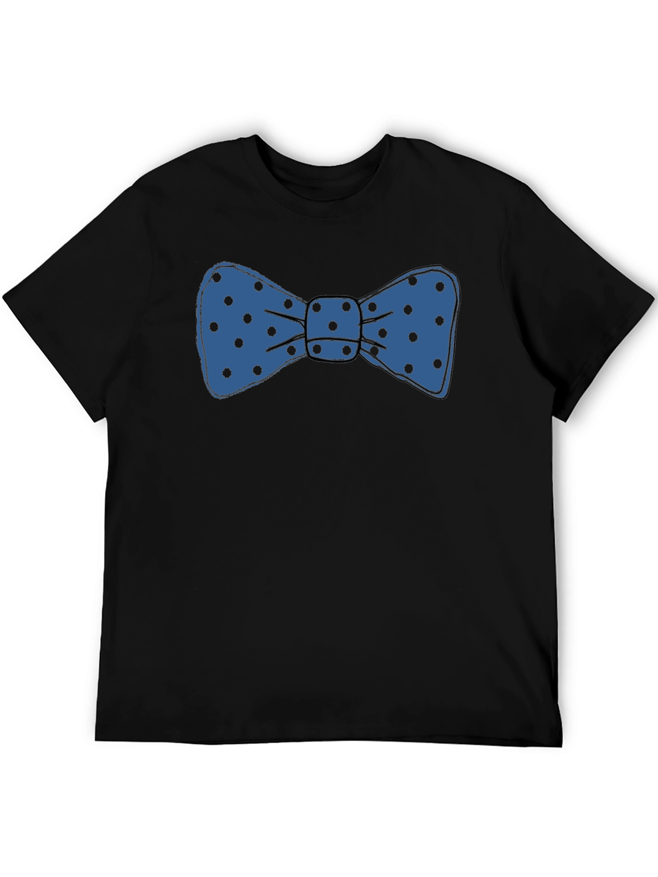 Bow Tie Graphic T-Shirt - Fun Polka Dot Design