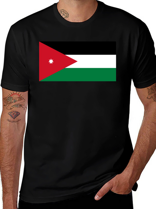 Jordan Flag Graphic T-Shirt - Black Casual Tee